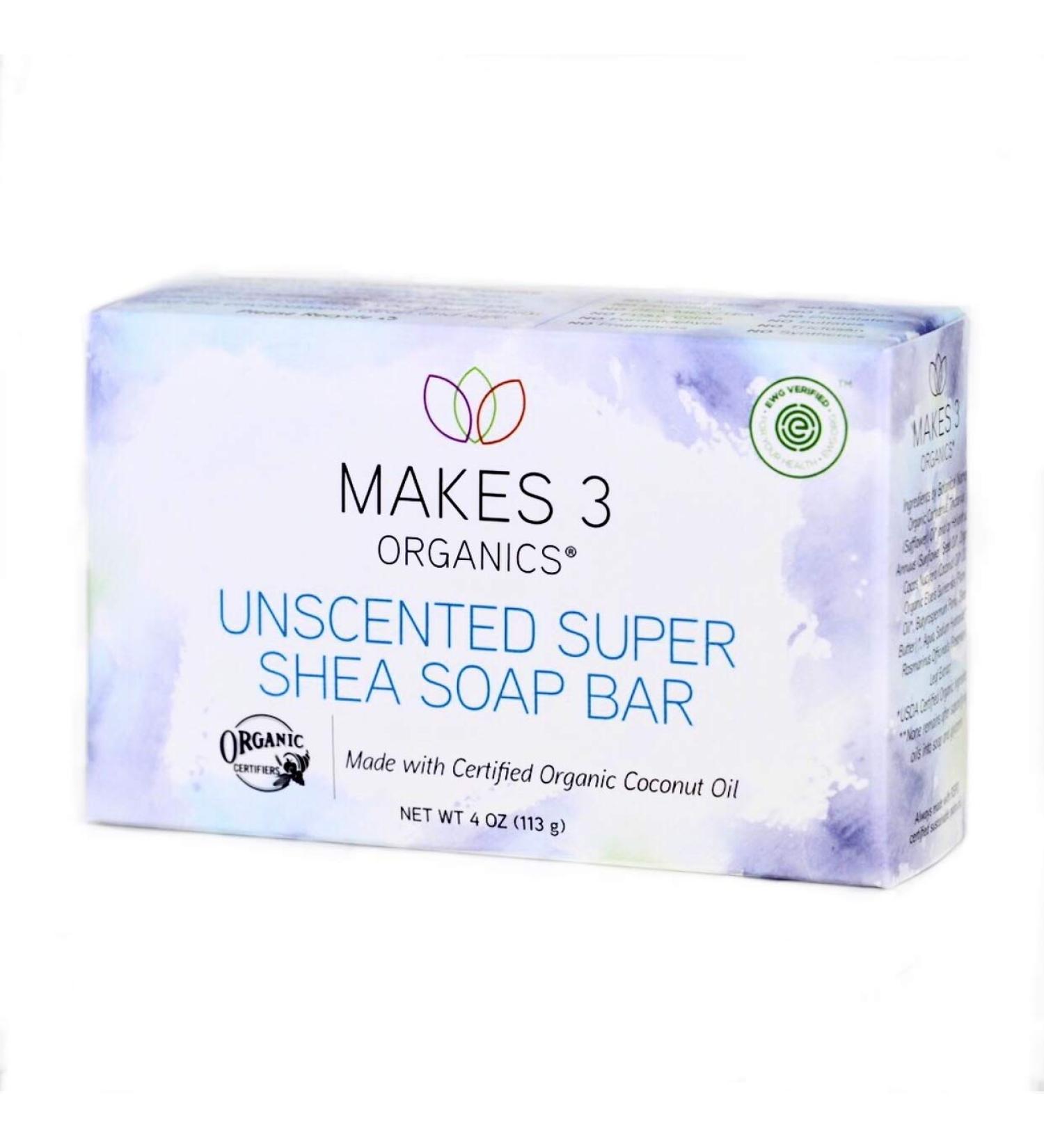 Buy Organic Unscented Super Shea Soap Bar - 4 Ounce | Natural Skincare for All Skin Types - International Shipping Available - Buy Online on GoSupps.com