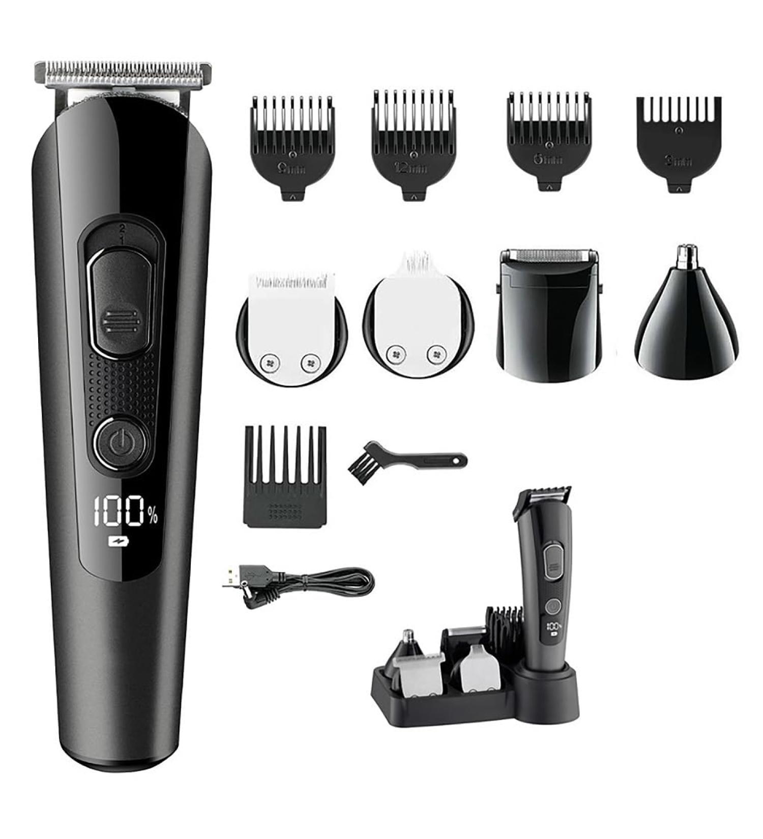 Professional Hair Clippers for Men | 5-in-1 Grooming Kit | Electric Trimmer for Beard Nose Ear & Eyebrows - Buy Online on GoSupps.com