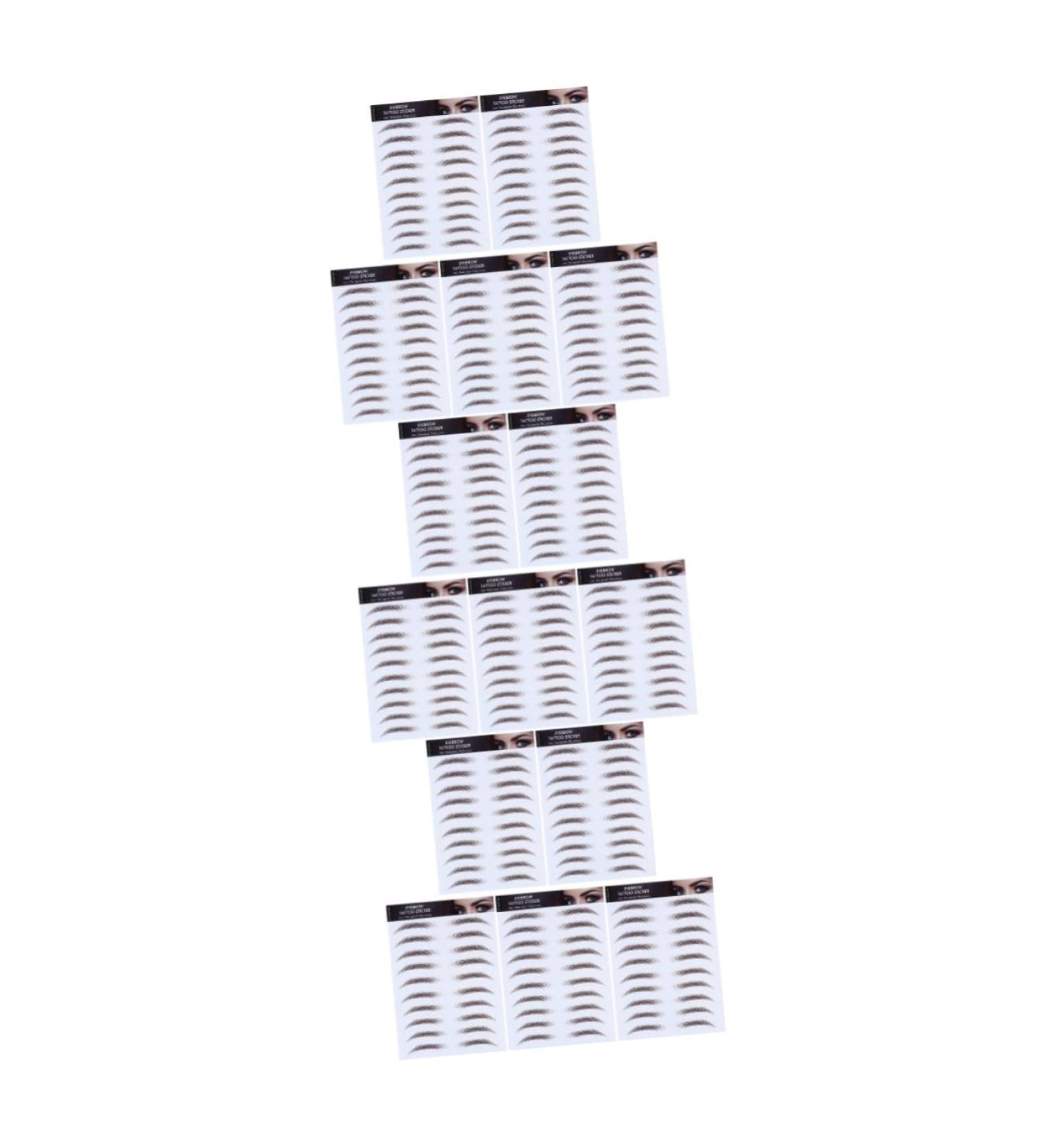 MAGICLULU 15 Pcs Eyebrow Stickers Fake Eyebrows 6 Proof Water Transfer Paper with Ink Tool - Buy Online on GoSupps.com