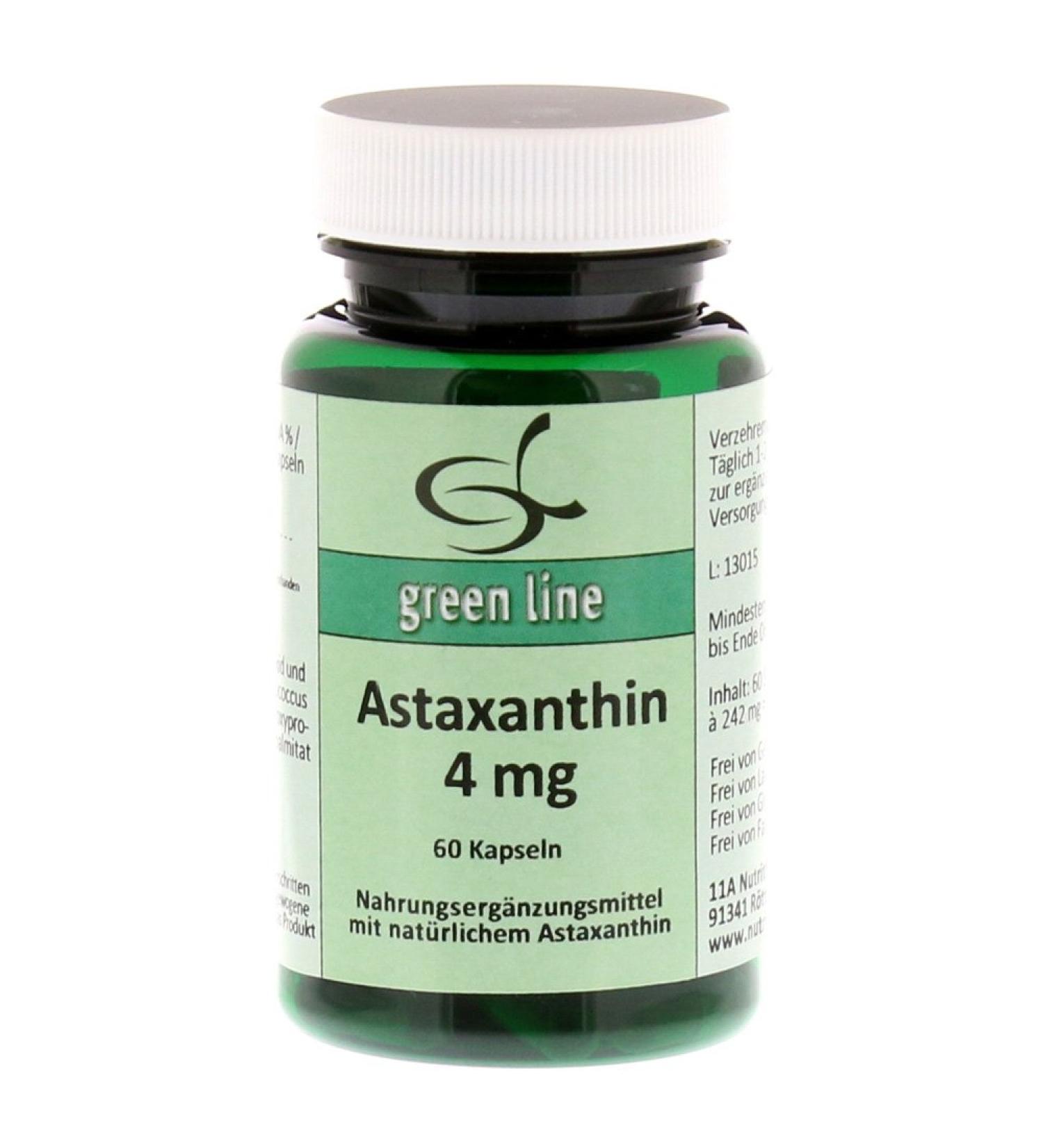Astaxanthin 4 mg capsules 60 hours