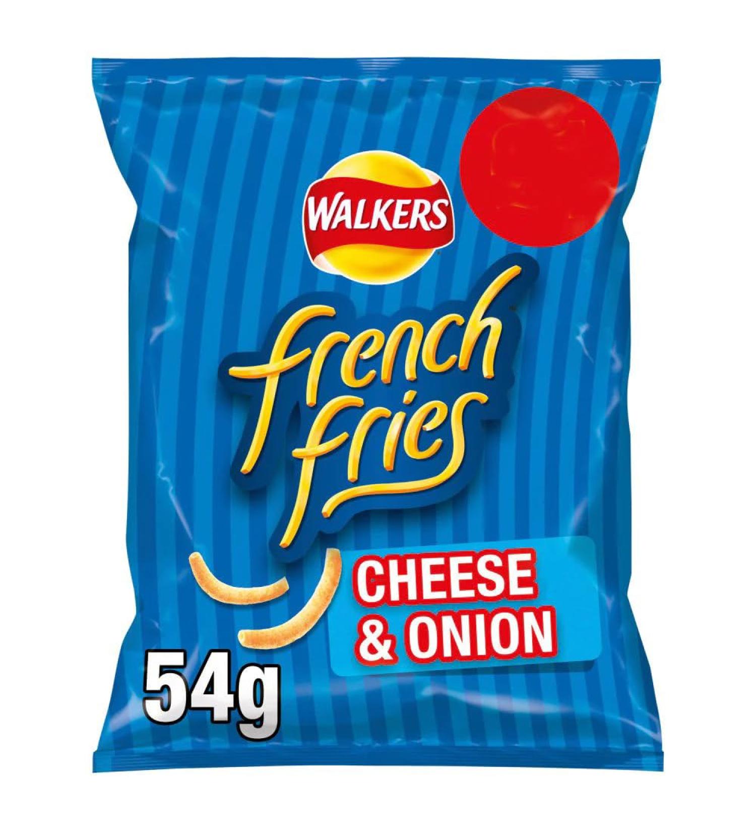 Walkers French Fries Cheese & Onion Snacks 54g-Food