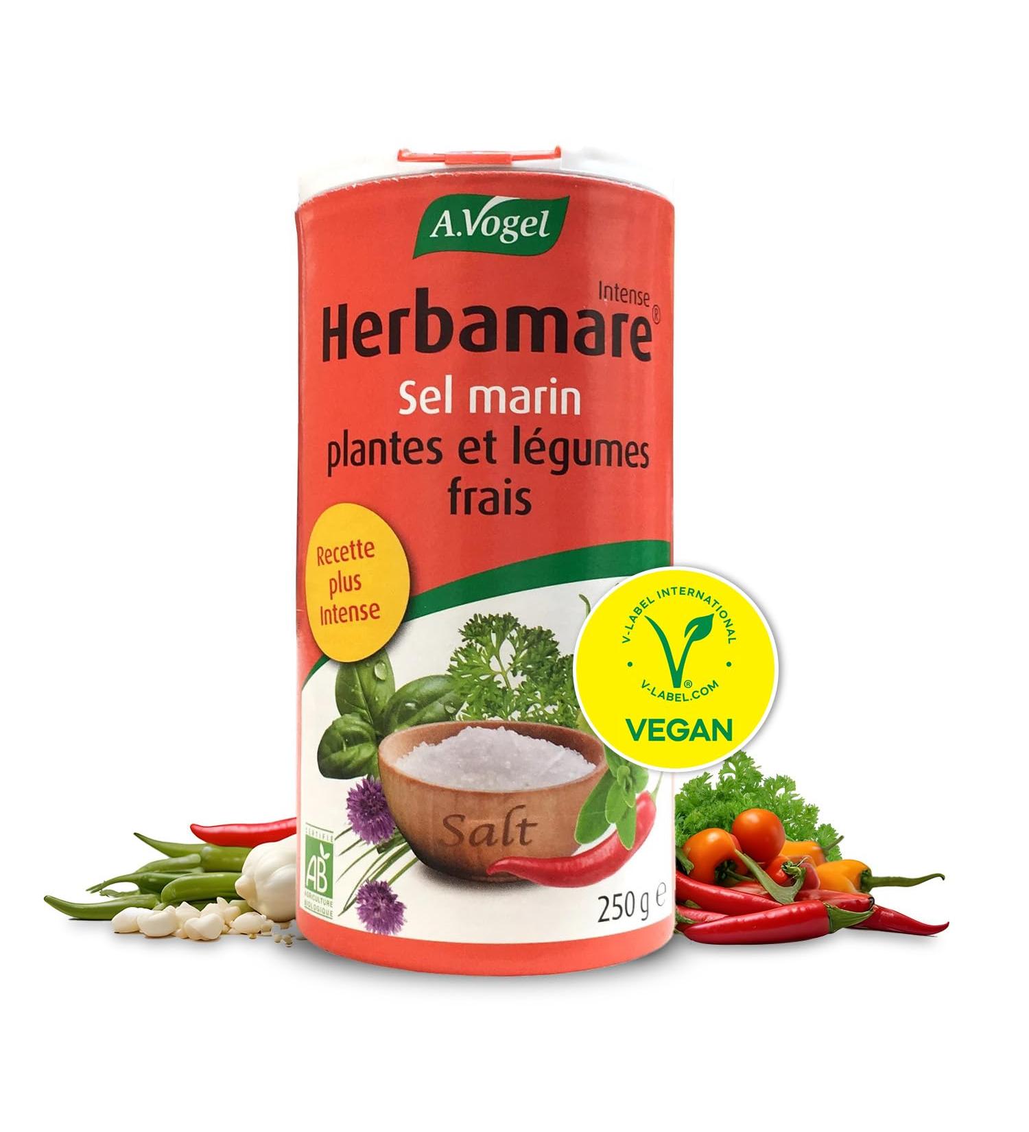 A. VOGEL - Herbamare Intense - Sea salt fresh plants and vegetables - Healthy and organic seasoning - Intense and full-bodied taste - Ve - Buy Online on GoSupps.com