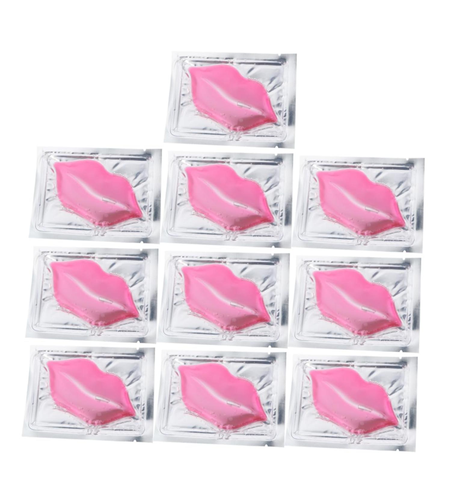 PartyKindom 15pcs Collagen Lip Mask for Dry Cracked Lips Exfoliating Nourishing Treatment Moisturizing Korean-style Hydration for Soft Shiny - Buy Online on GoSupps.com