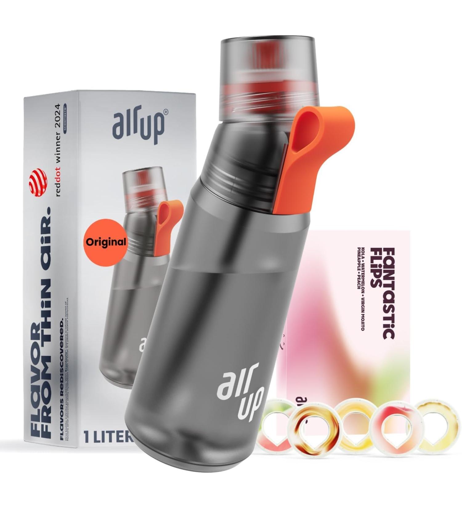 air up AMZN Airiginal Flair 600 ml Charcoal gray + Fantastic flips