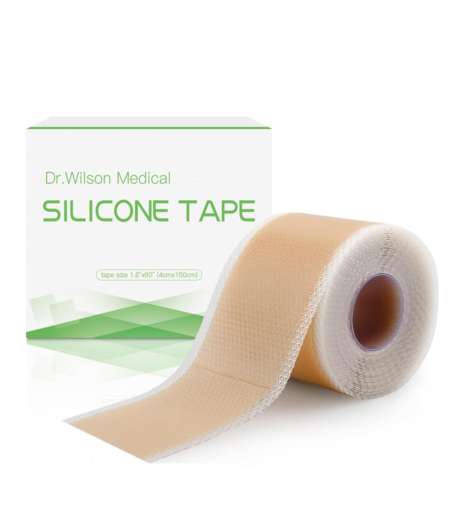 Medical Grade Soft Silicone Gel Tape for Scar Removal - 1.6 x 60 | Painless Easy Removal for Surgery Recovery | Ideal for Breast Neck Nose - Buy Online on GoSupps.com