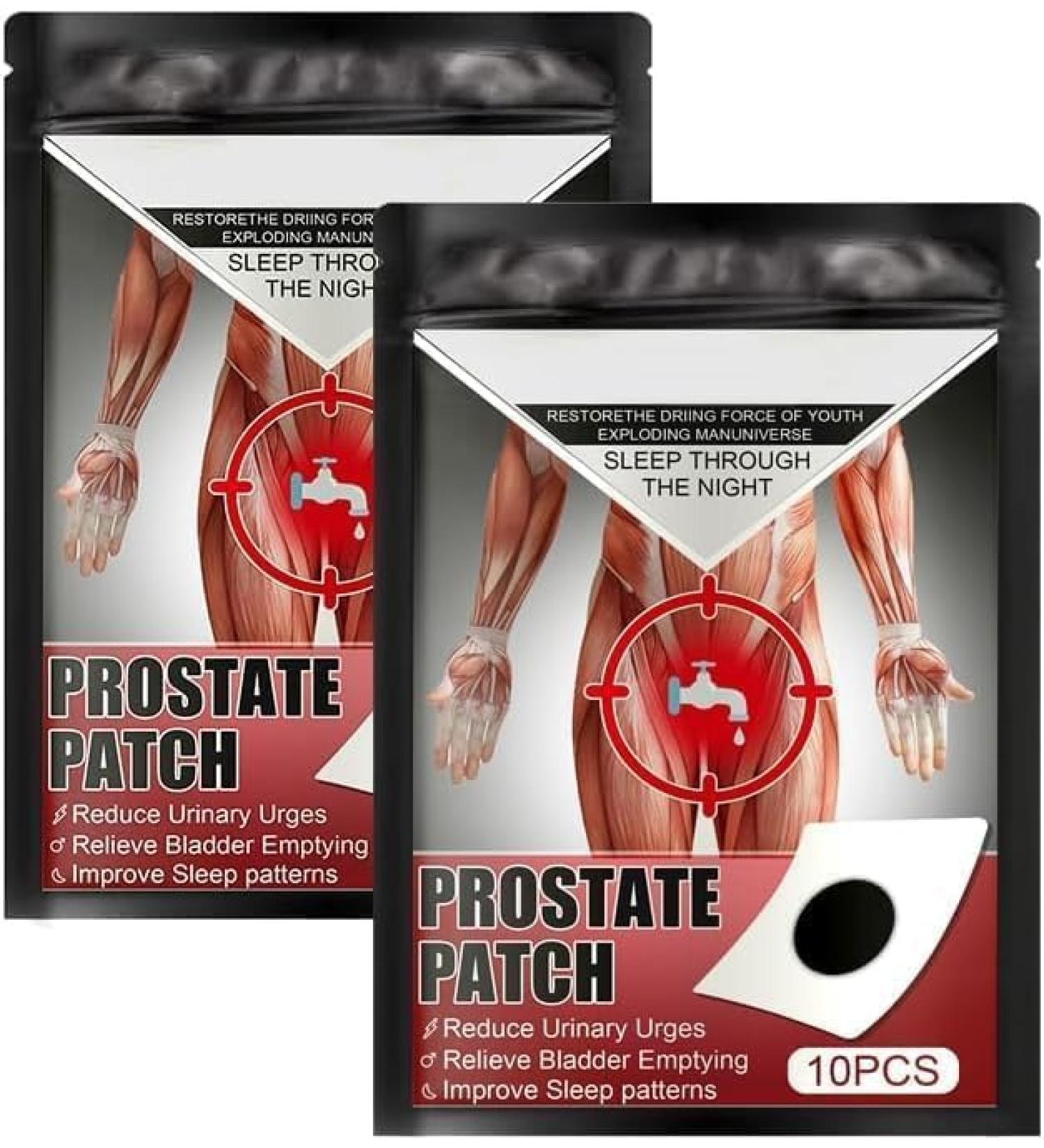 Patchs pour le soin de la prostate chez l'homme : soulage les inconforts favorise la miction ombilicale 2pcs - Buy Online on GoSupps.com