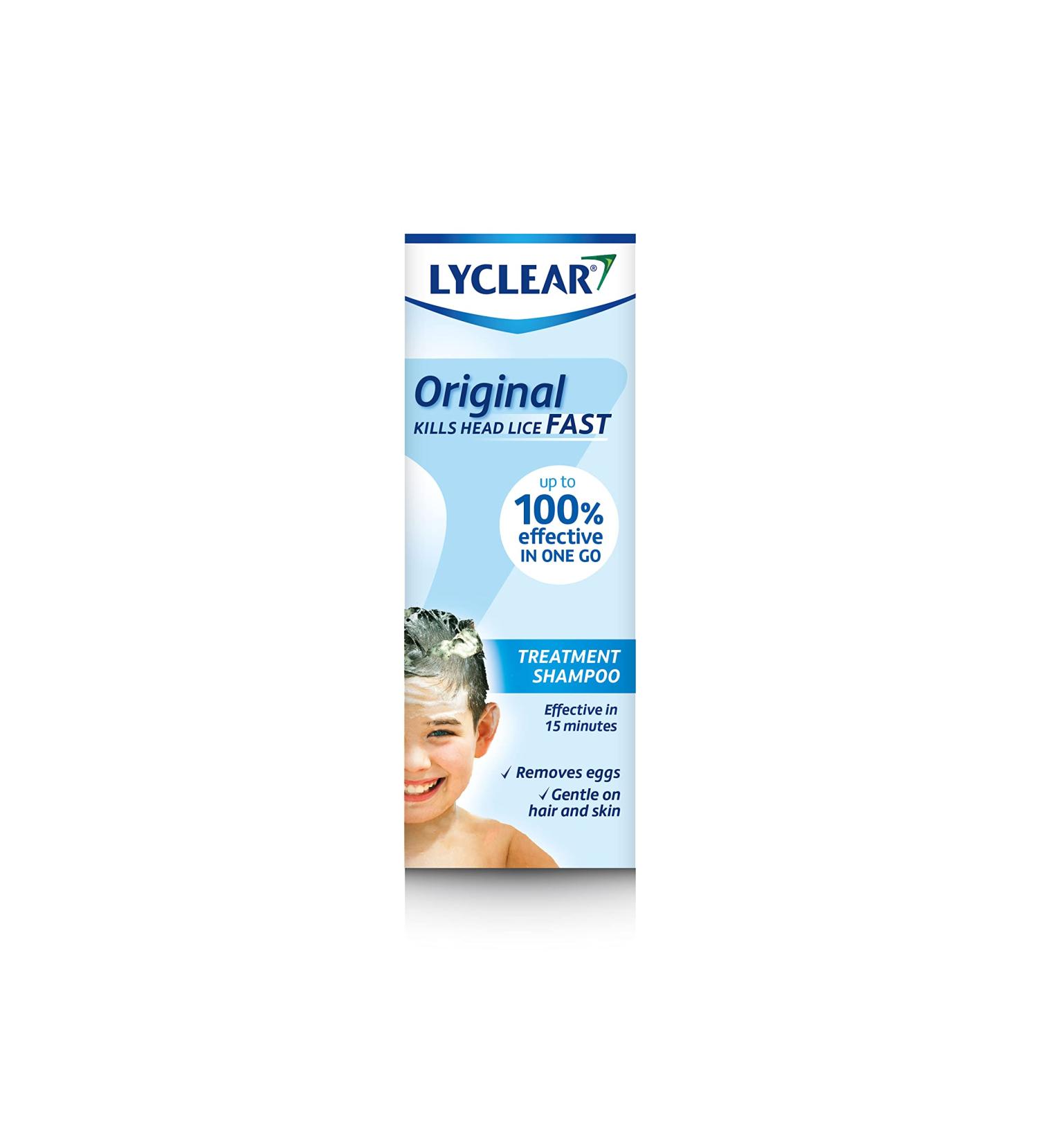 Lyclear Original Shampoo 200ml + Nit Comb | Head Lice Treatment, Kills Lice in 15 minutes | Washes Hair Effectively - Buy Online on GoSupps.com
