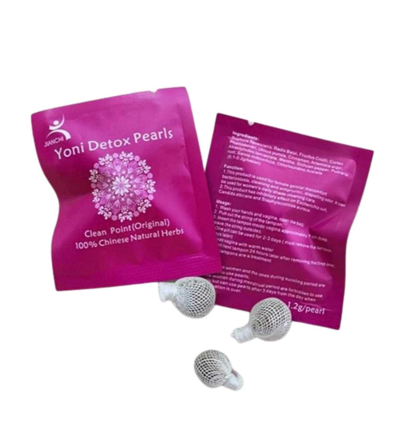 3X Yoni Detox Pearls - Herbal Vaginal Womb Cleansing Tampons - Buy Online on GoSupps.com