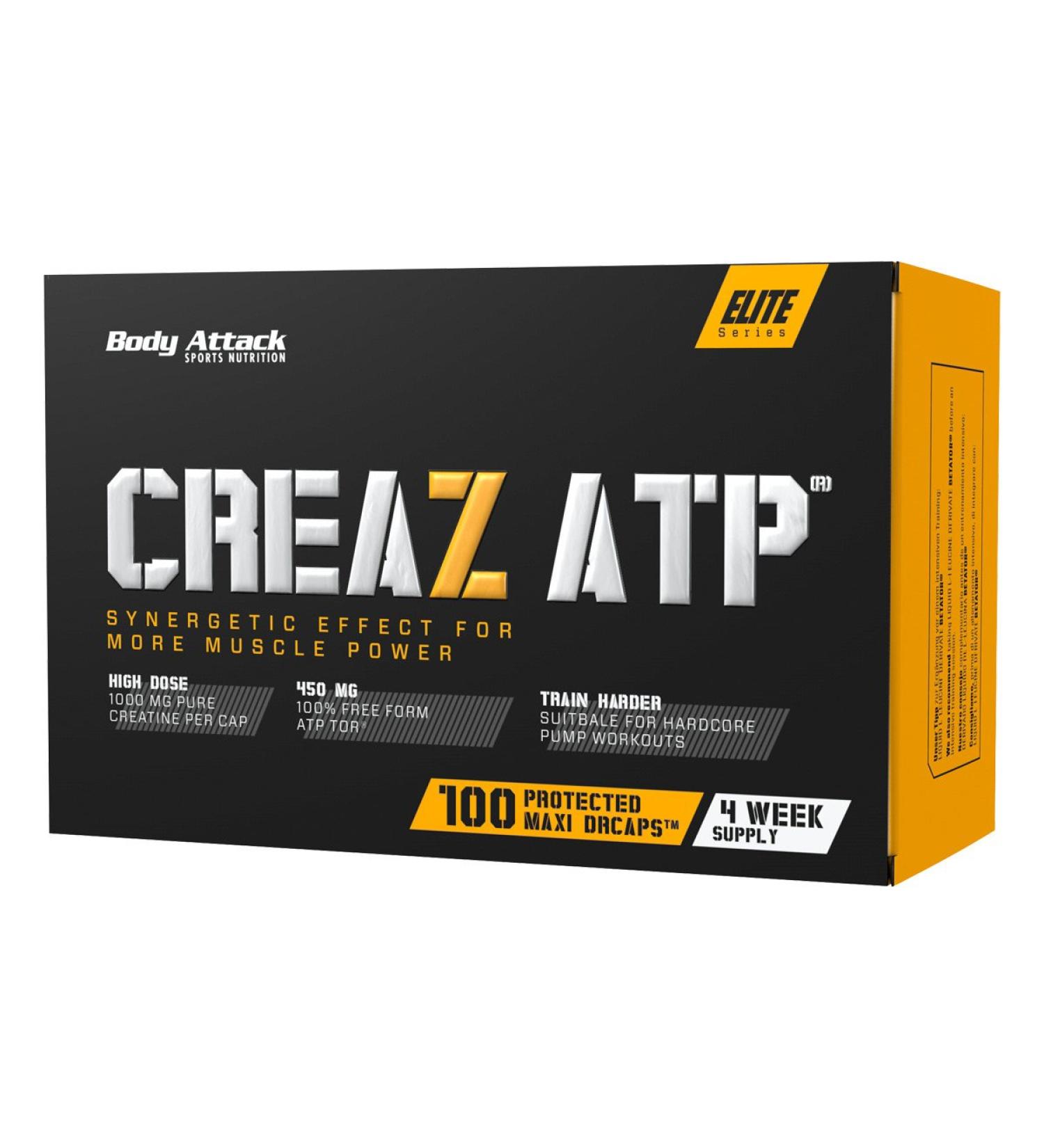 Body Attack CREAZ ATP - Boost Energy & Performance | 100 Capsules - Shop Internationally! - Buy Online on GoSupps.com