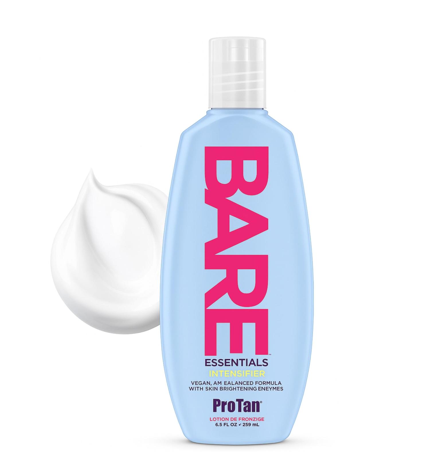 Pro Tan Bare Essentials Intensifier Tanning Lotion 8.5 fl oz Vegan pH Balanced Formula with Aloe Coconut Oil Jojoba & Vitamins Indoor Outdoor Tan Enhancer with Skin Brightening Enzymes - Buy Online on GoSupps.com