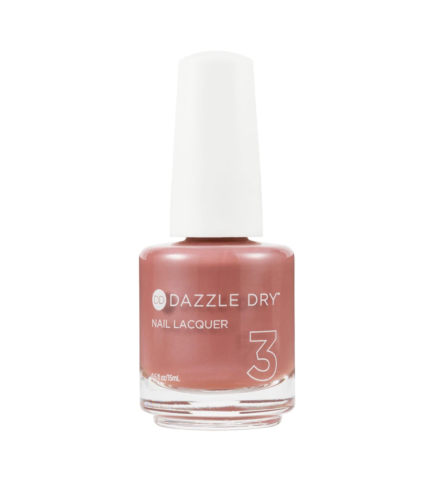 Dazzle Dry Nail Lacquer - Day Dreaming - Nude Mauve Shimmer - Full Coverage (0.5 fl oz) | International Shipping Available - Buy Online on GoSupps.com