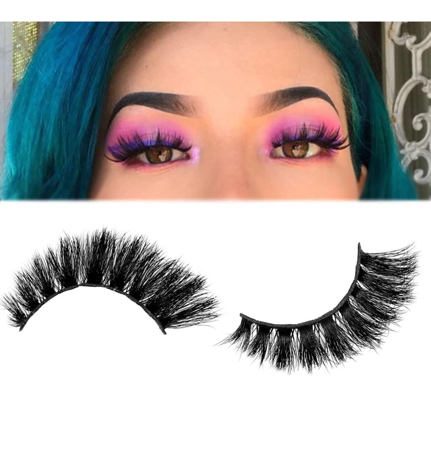 Buy 5 Pairs 18mm 3D Mink Lashes - Fluffy Long Reusable & Wholesale | Dramatic Criss-Cross Eyelashes Extension (MT20 - Buy Online on GoSupps.com