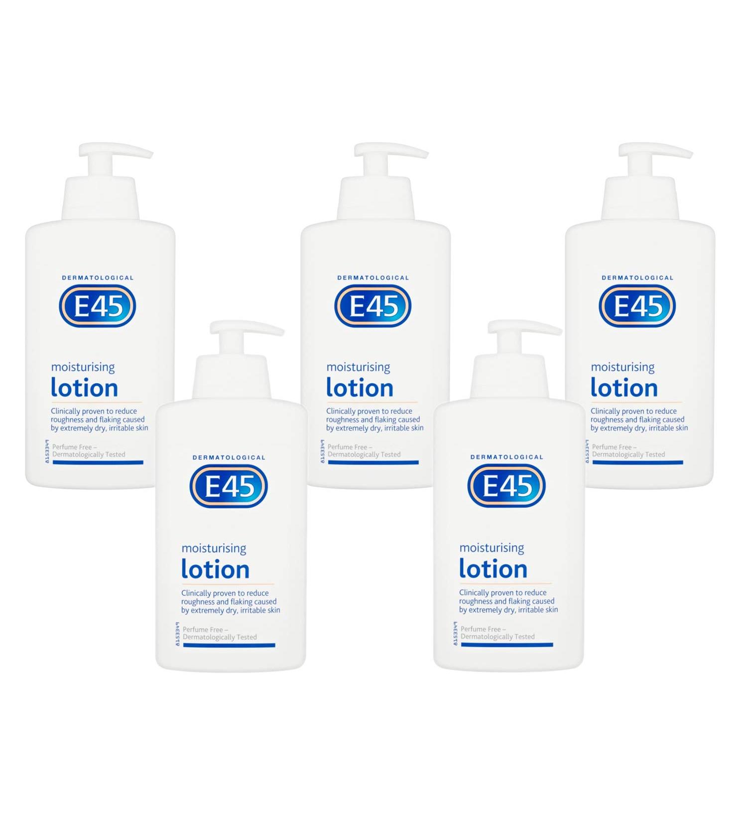 5 x E45 Moisturizing Lotion 500ml by EE - Buy Online on GoSupps.com