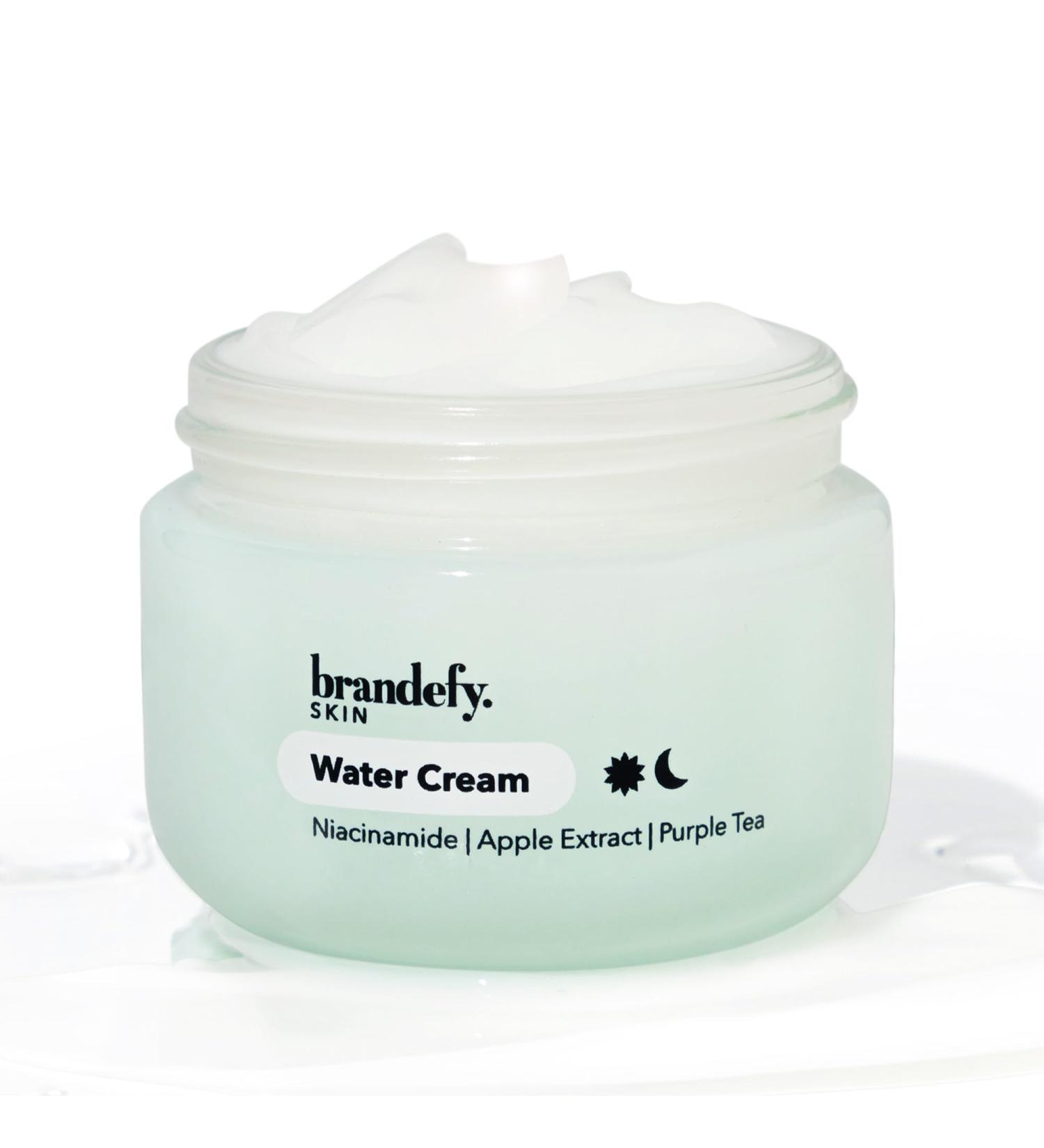 Brandefy Water Cream - 1.7 oz | Lightweight Pore-Refining Hydration Burst | Made In USA - Buy Online on GoSupps.com