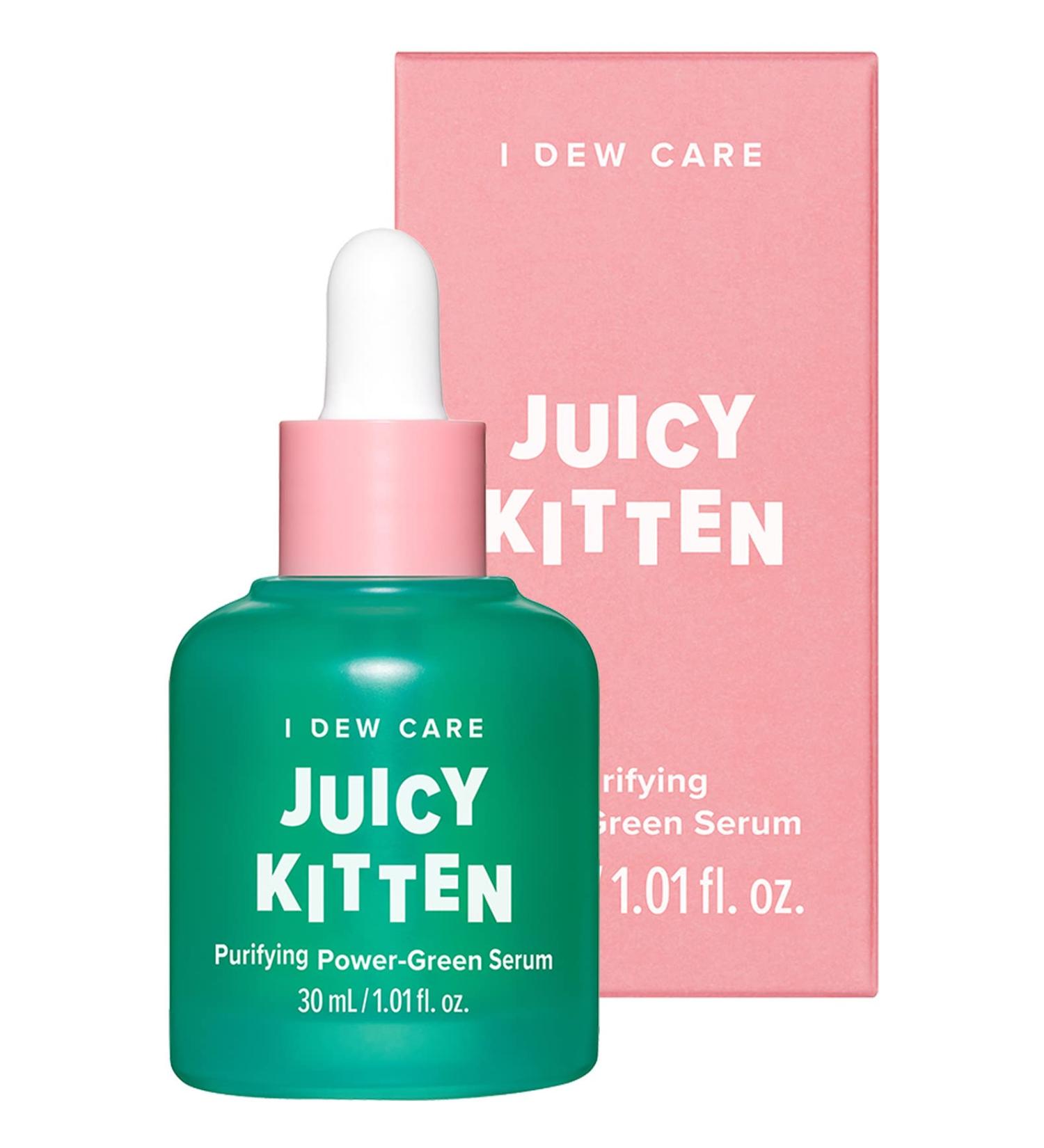 I Dew Care Juicy Kitten Face Serum - Purifying Power-Green Korean Skincare 1.01 Fl Oz - Buy Online on GoSupps.com