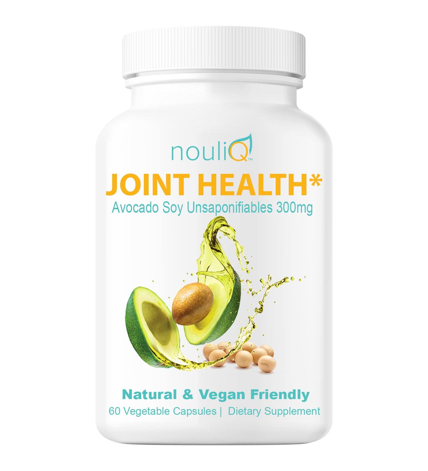 NOULIQ Avocado Soy Unsaponifiables Joint Health Supplement - 300mg, 60 Vegan Capsules - Buy Online on GoSupps.com