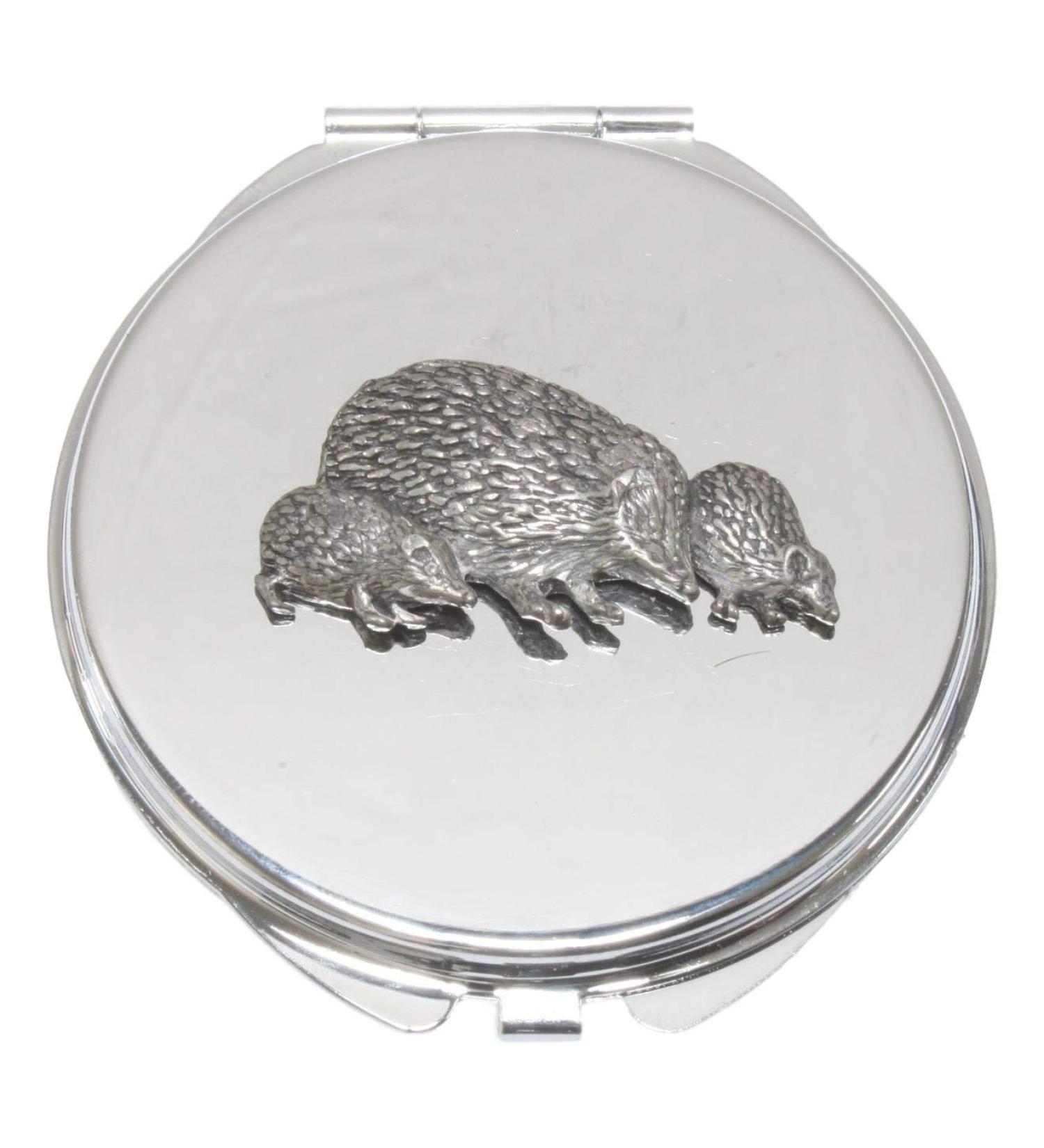 Hedgehog Family Compact Mirror Handbag Gift With Free Engraving 175 - Buy Online on GoSupps.com