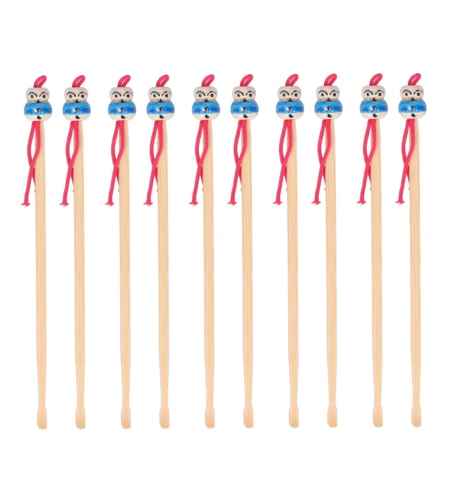 10pcs Portable Bamboo Ear Wax Removal Kit - Natural and Lightweight Ear Cleaner Spoon Set - Buy Online on GoSupps.com