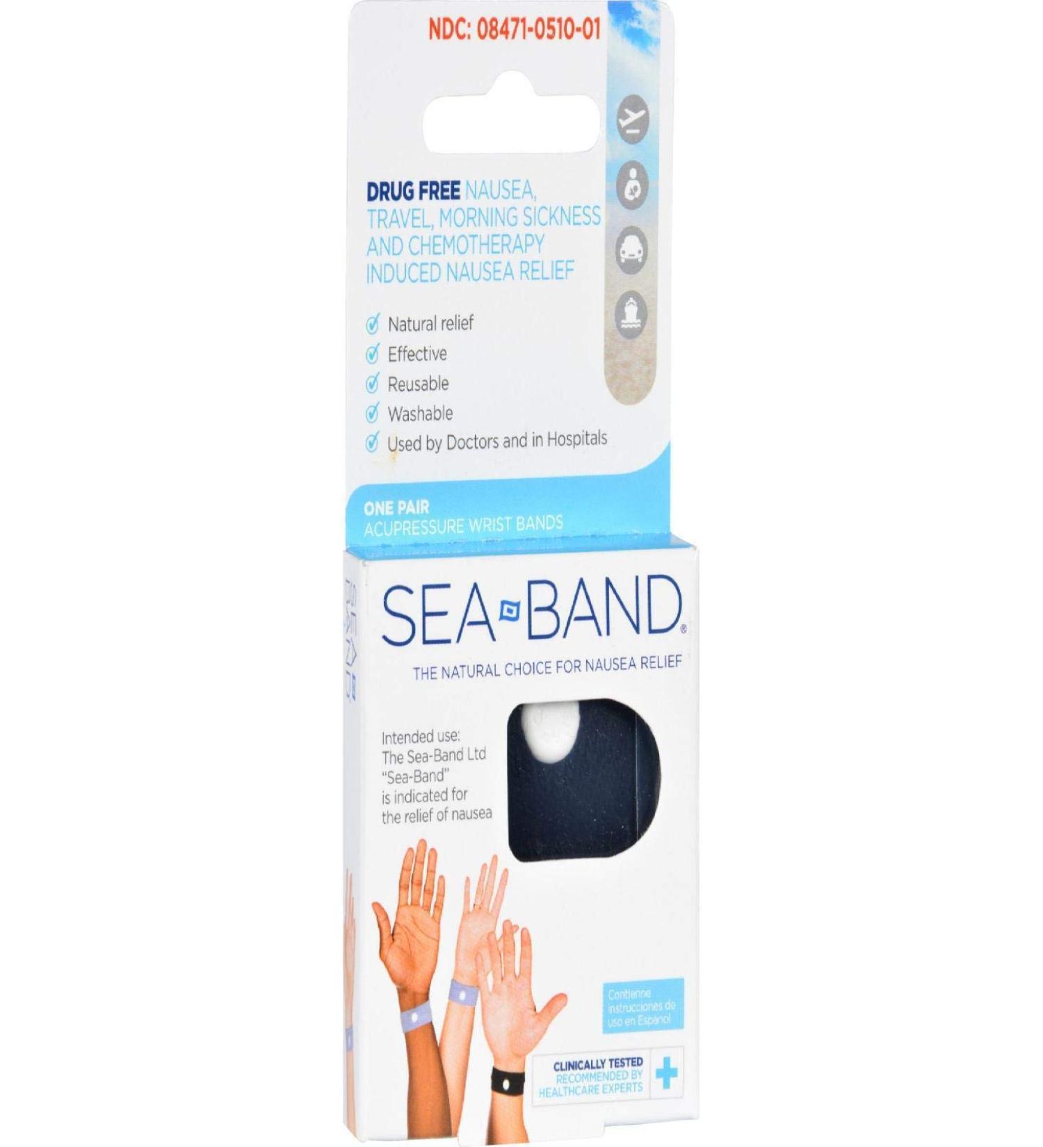 Sea-Band Original Wristband for Adults - 1 Pair (Colors Vary) - Buy Online on GoSupps.com