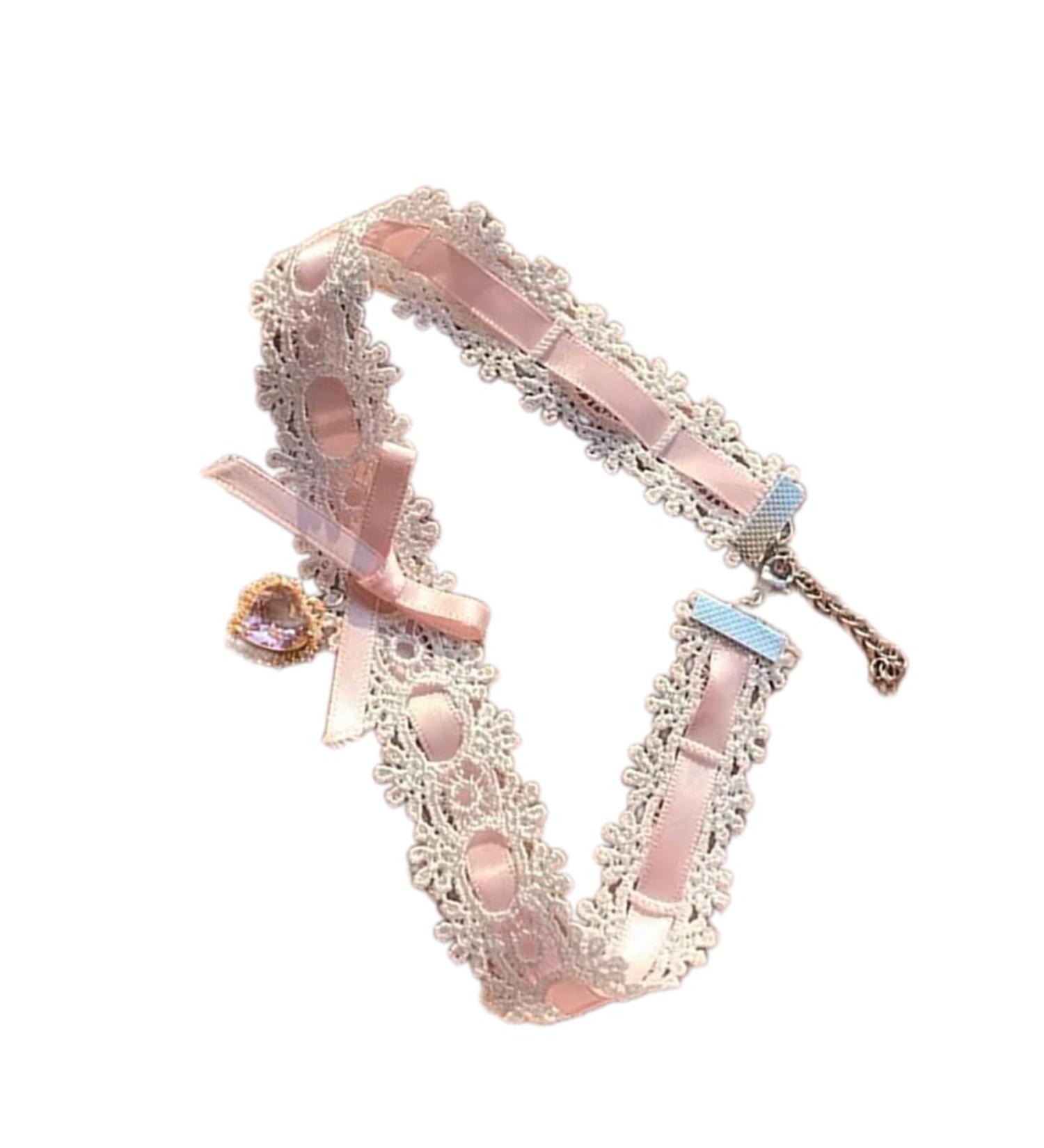 Oralgos Cute Adjustable Heart Collarbone Chain Necklace - Stylish Rose Gold Loop Design for Daily Wear - Buy Online on GoSupps.com