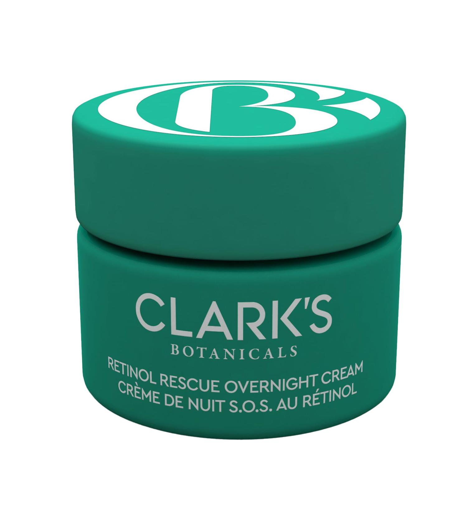 Clark's Botanicals Retinol Rescue Overnight Cream 1oz Patented Time-Released Retinol + Vitamin C Hyaluronic Acid Colloidal Oatmeal Visibly Firms Brightens Hydrates & Calms Sensitive Skin - Buy Online on GoSupps.com