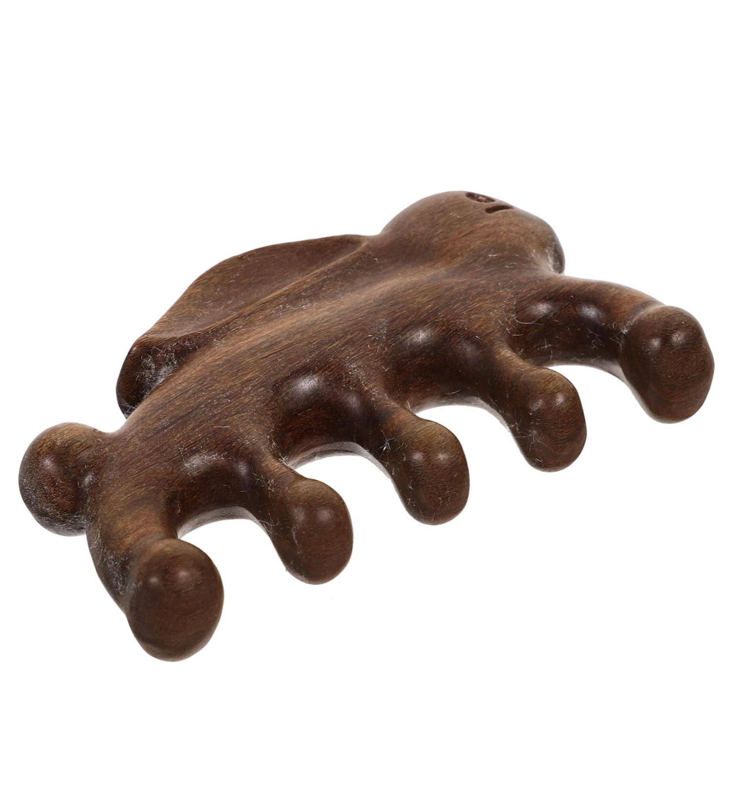 Coolhiya Green Sandalwood Massage Comb - Portable Scalp & Body Massager for Ultimate Relaxation - Buy Online on GoSupps.com