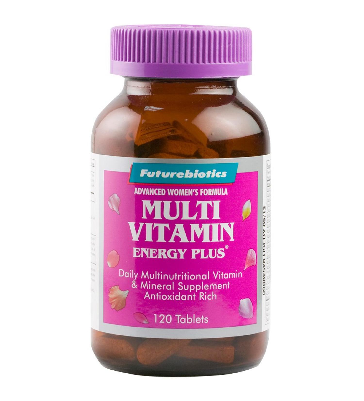 FutureBiotics Advanced Woman's Formula Multi Vitamin Energy Plus 120 Tablets