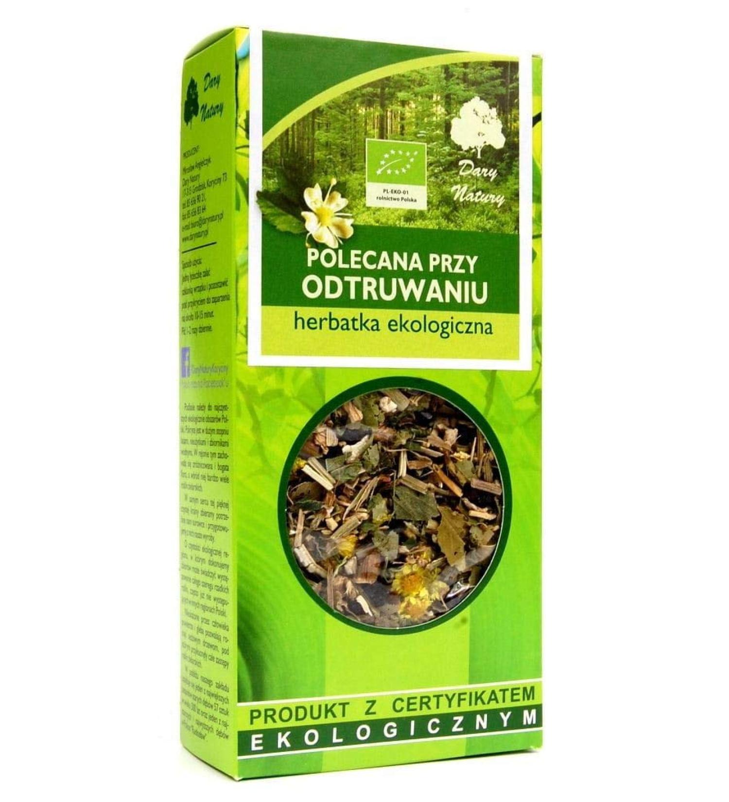 Tea recommended for detoxification Bio 50 G Dary Natury