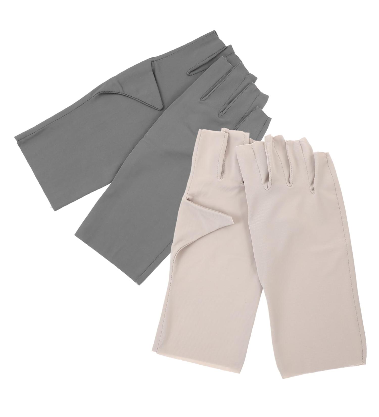 minkissy 2 Pairs Women's Sun Protection Gloves Manicure Uv Gloves Uv Protection Gloves for Nail Protective Gloves for Manicure Nail Art Accessory Nylon Nail Supplies - Buy Online on GoSupps.com