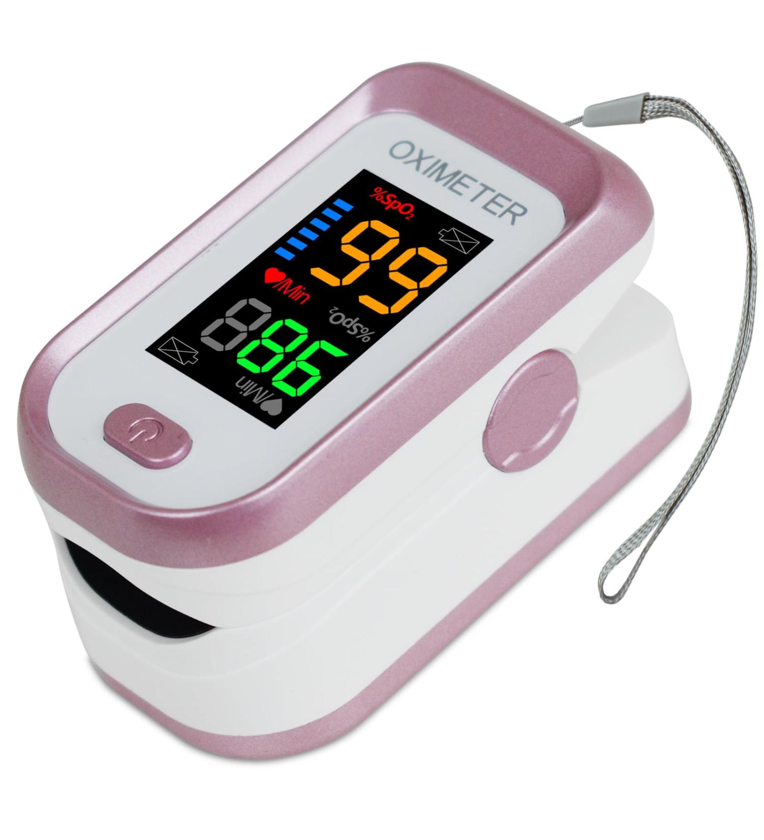 Pulse Oximeter Fingertip Blood Oxygen SpO2 Monitor - Accurate Readings for Adults & Children with Heart Rate Monitor - Buy Online on GoSupps.com