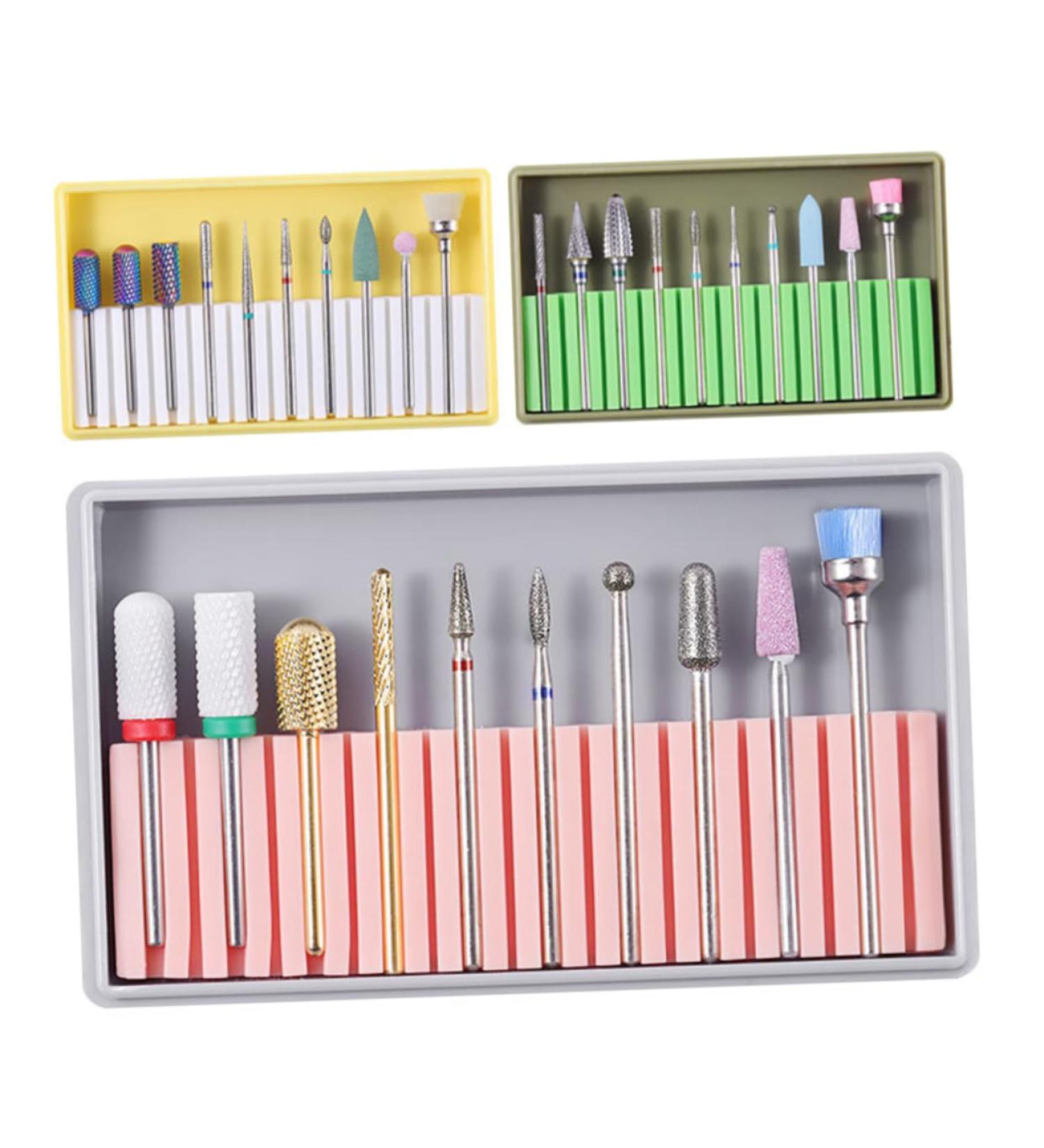 Housoutil Faux Nails 1 Set Manicure Tools Remover Nail Drill Polisher Ceramics Artificial Nails 5x1cm Green - Buy Online on GoSupps.com