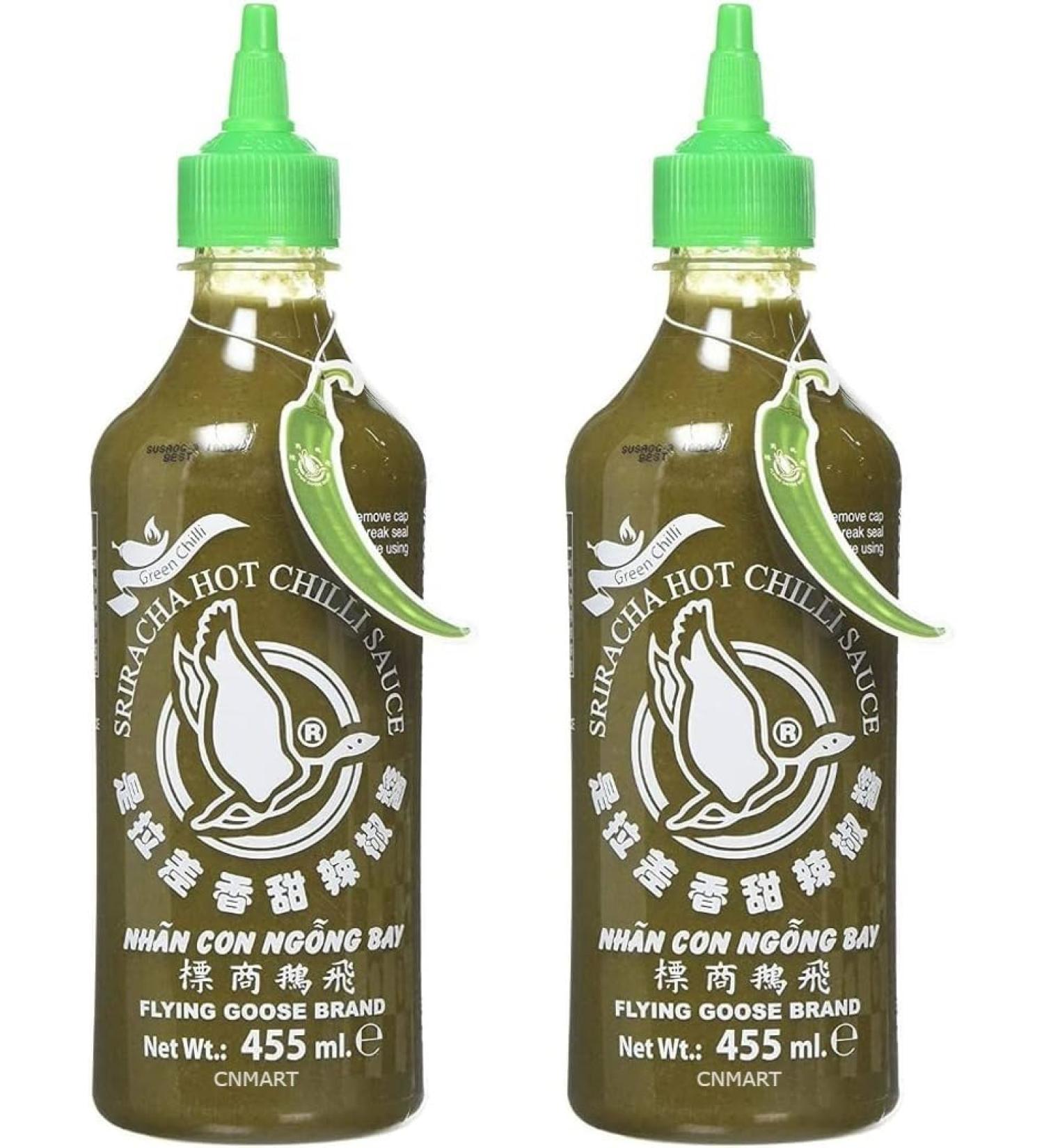 Flying Goose Green Chilli Sriracha Hot Sauce 455ml (Pack of 2) by CNMART - Buy Online on GoSupps.com
