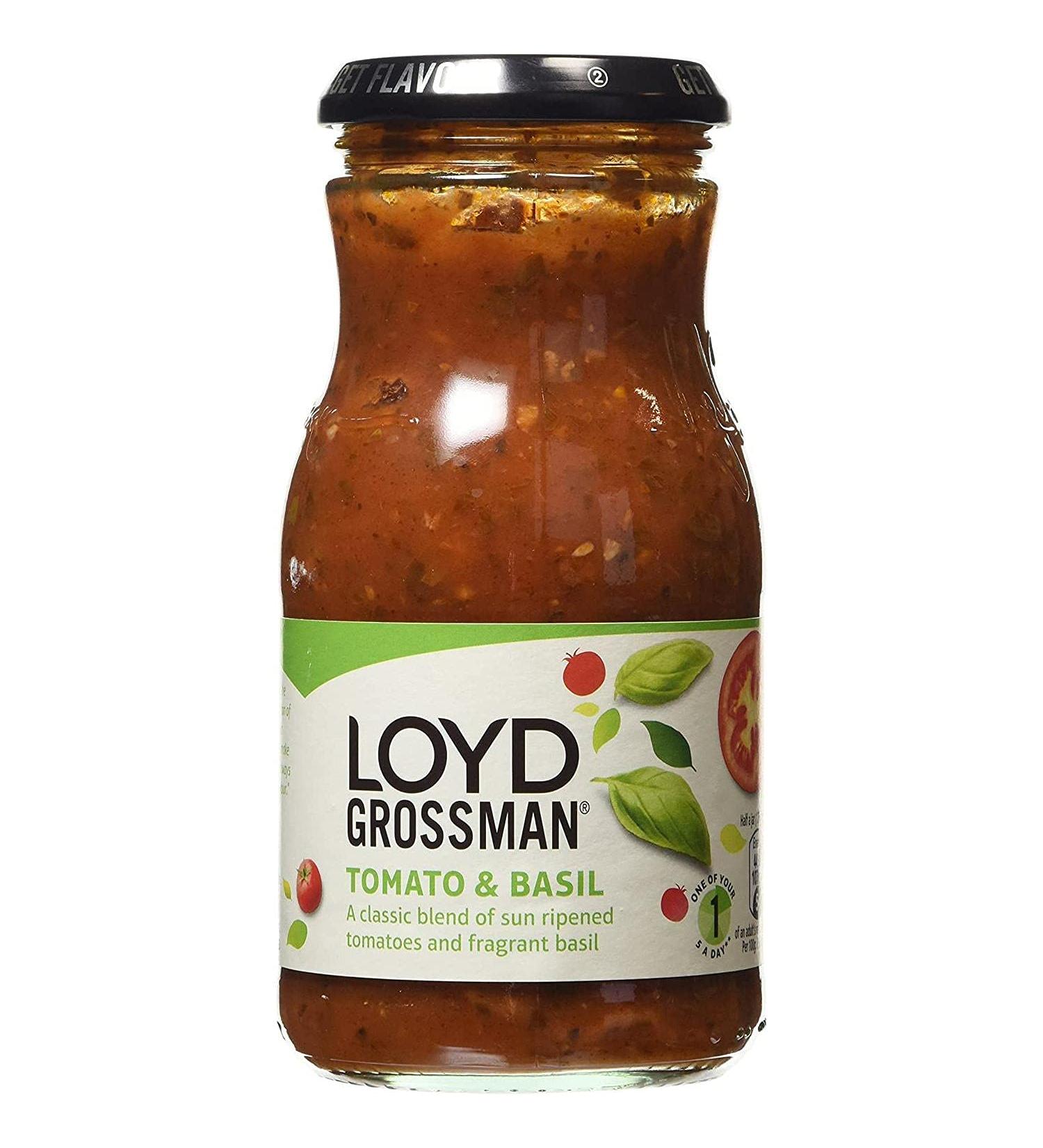  Loyd Grossman Loyd Grossman Tomato & Basil Sauce Pot 350g Pack of 4 Don't Forget Bolognese Sauce Tomato Basil Fresh Pesto Lloydpasta Bake Frito Green Orlando Tomato - Buy Online on GoSupps.com