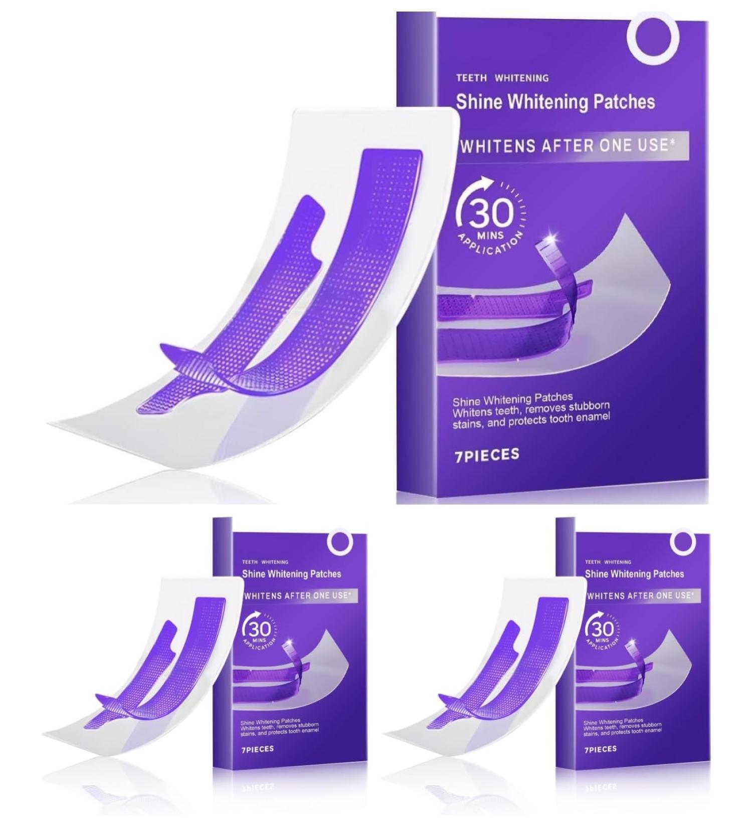 Blanchiment des dents violet bandes blanchissantes jaunes doux et s r forte adh rence pour tous types de dents 3pc - Buy Online on GoSupps.com