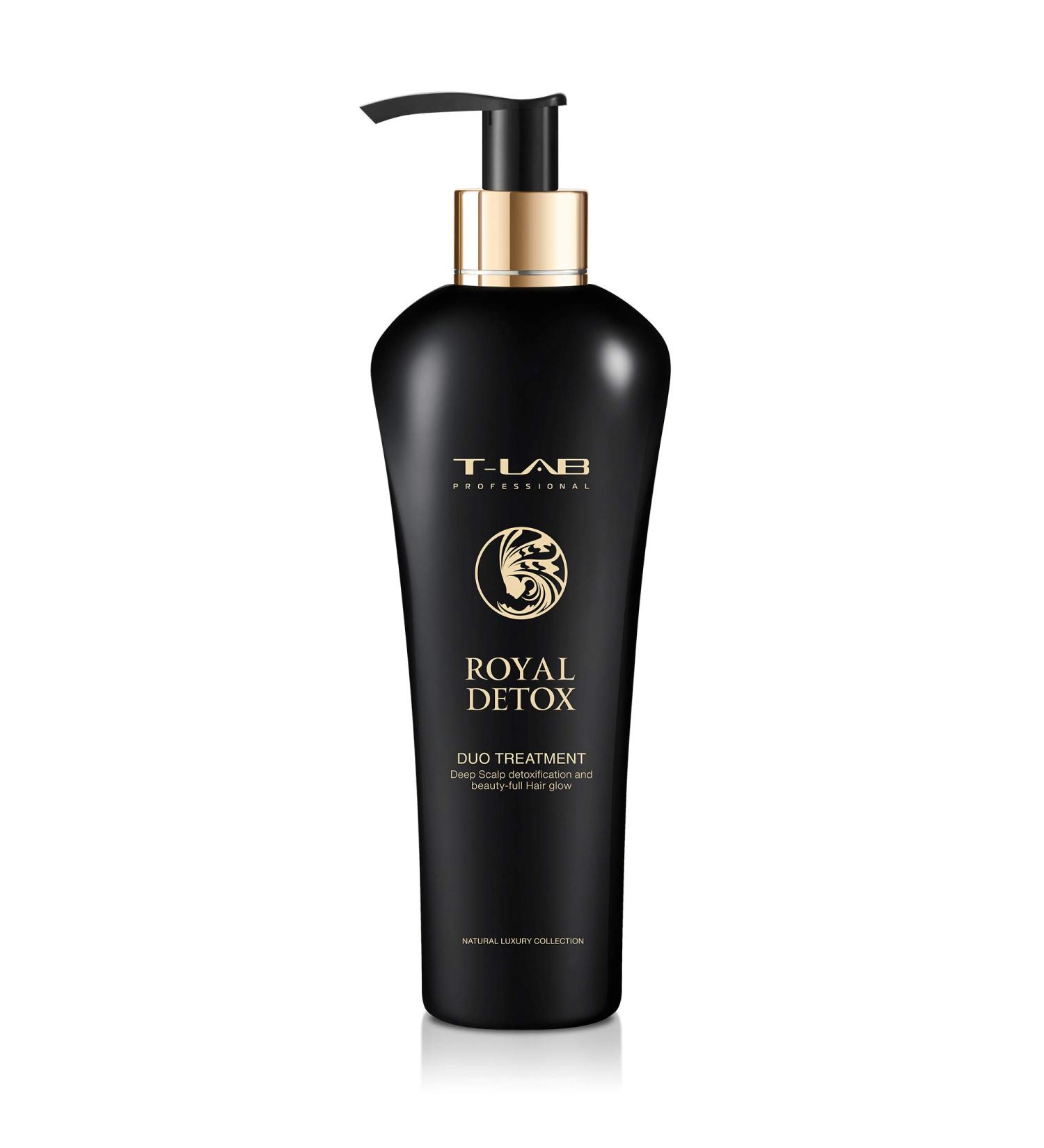 T-LAB PROFESSIONAL Royal Detox Duo Treatment | Deep Detox for Hair Smoothness & Glow | Heat & UV Protection 10.14 Fl Oz - Buy Online on GoSupps.com