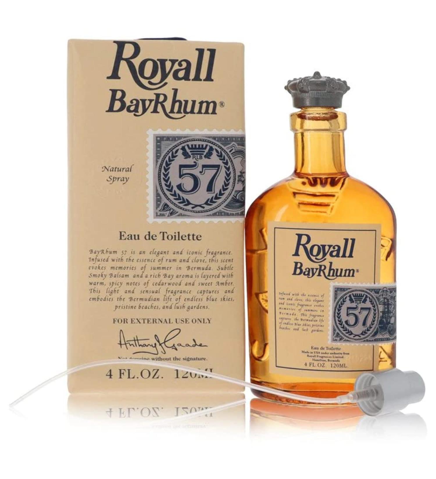 Royall Bay Rhum 57 by Royall Fragrance for Men Eau de Toilette Spray 4.0 oz