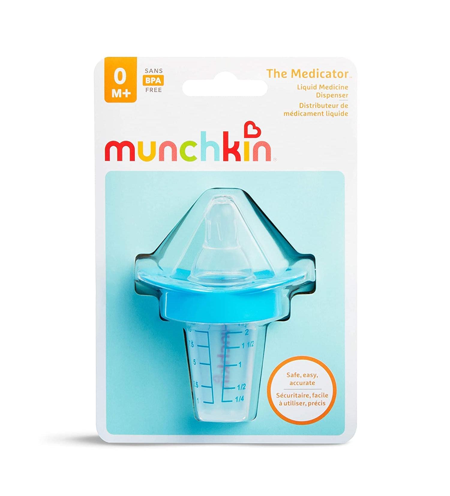 Munchkin Inc. Medicator Liquid Medicine Dispenser 0 Months+ - 1 Pack (Color May Vary) | Easy Baby Medication Administration - Buy Online on GoSupps.com