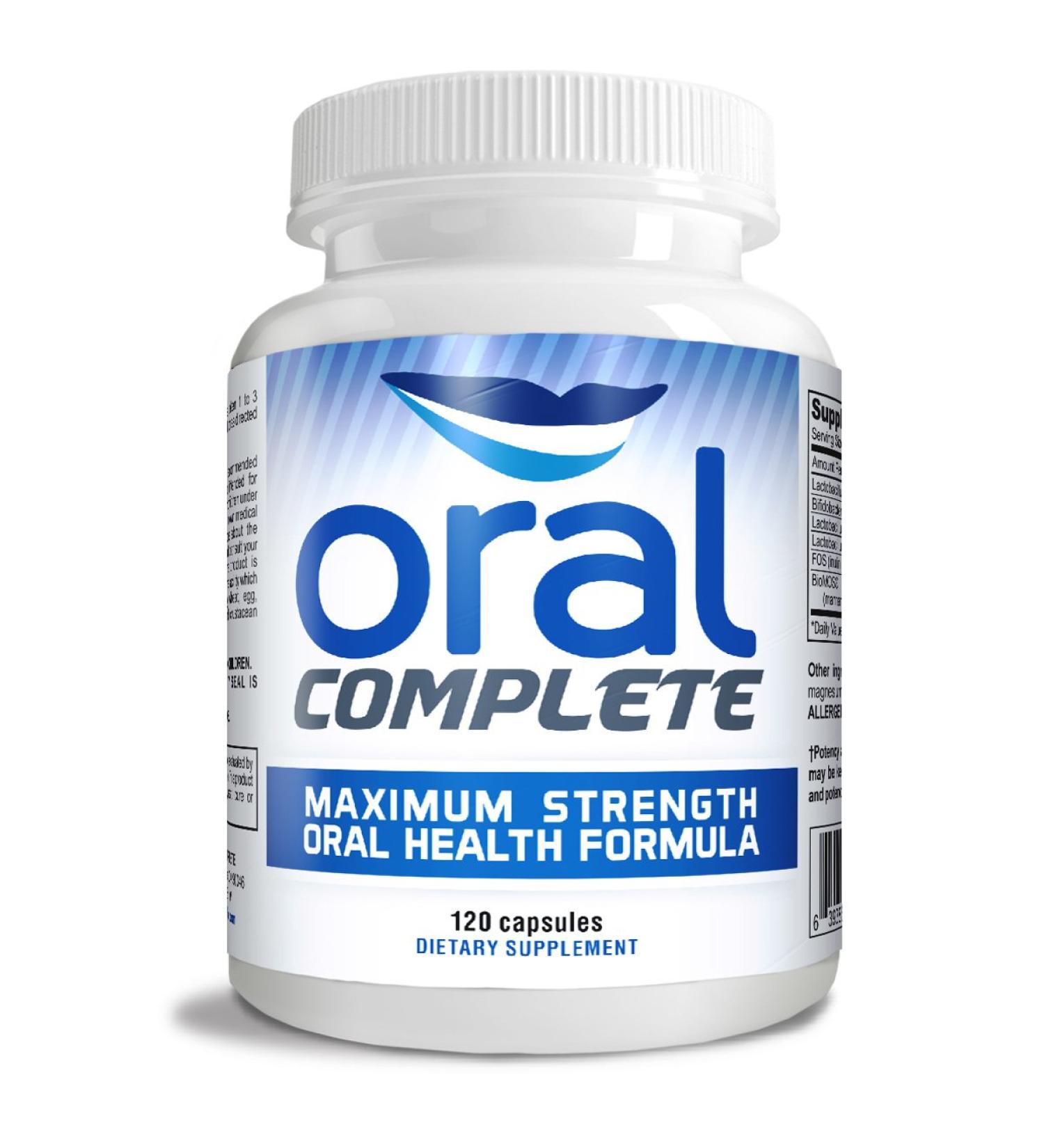 Oral Complete Dental Probiotics - Bad Breath & Tonsil Stone Treatment - 120 Capsules - Buy Online on GoSupps.com