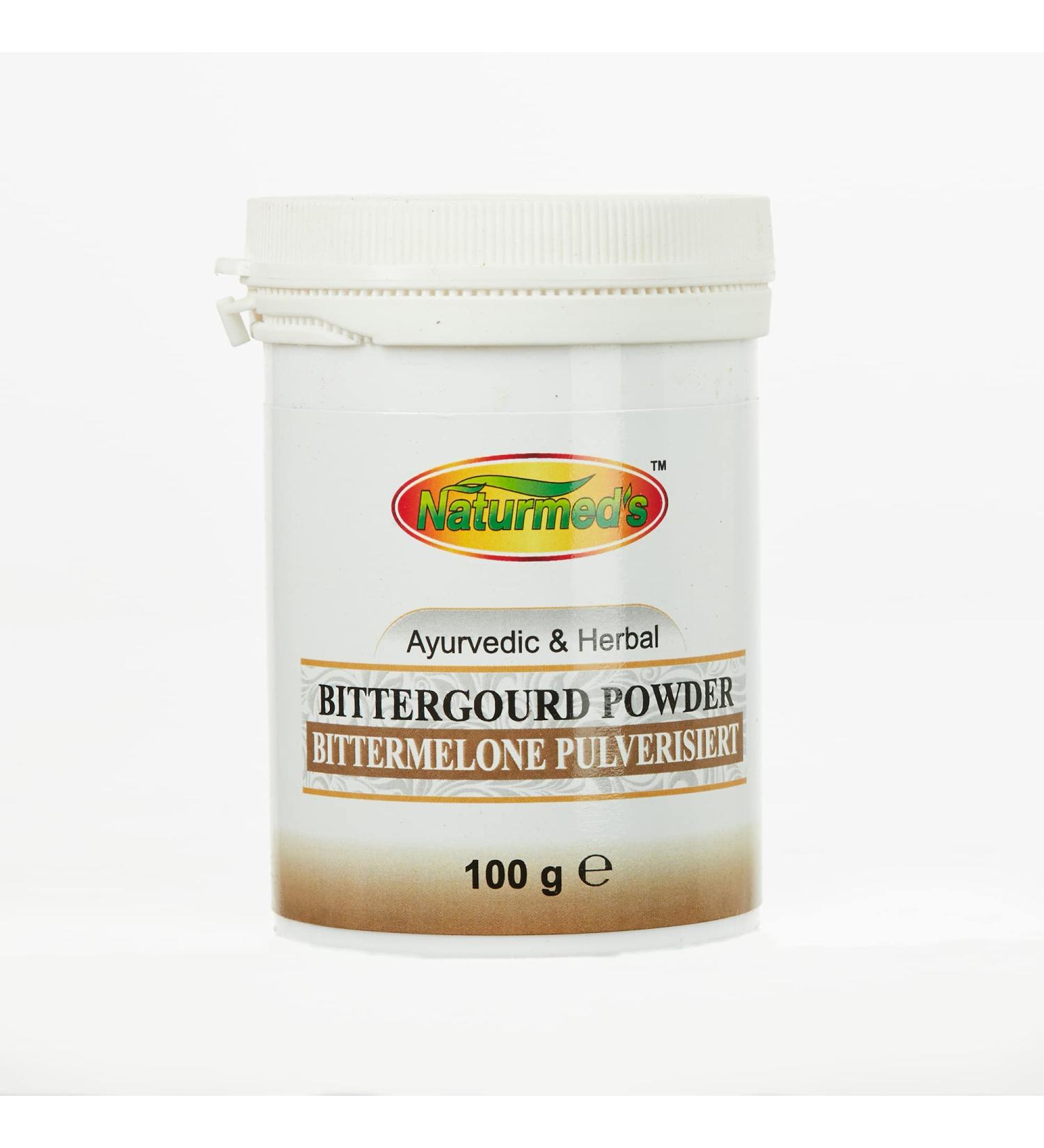 Buy SHIVA-SHOP NATURMED's Karela Bitter Gourd Powder | 100g - Organic & Health Benefits | International Shipping Available - Buy Online on GoSupps.com