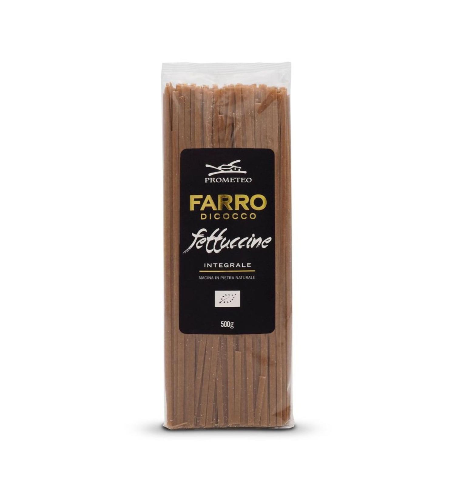  Prometeo Prometeo Farro Fettuccine Pasta 500 g. - Buy Online on GoSupps.com