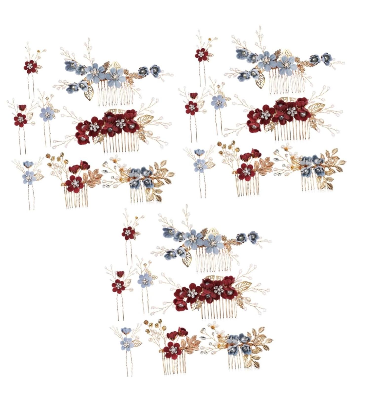 minkissy 6 Sets Bridal Headwear Bridesmaid Hair Comb Hair Combs for Women Wedding Hair Accessories for Brides Bridal Comb Wedding Hair Rhinestones Clip Pearls Hair Clips Hair Piece Korean - Buy Online on GoSupps.com