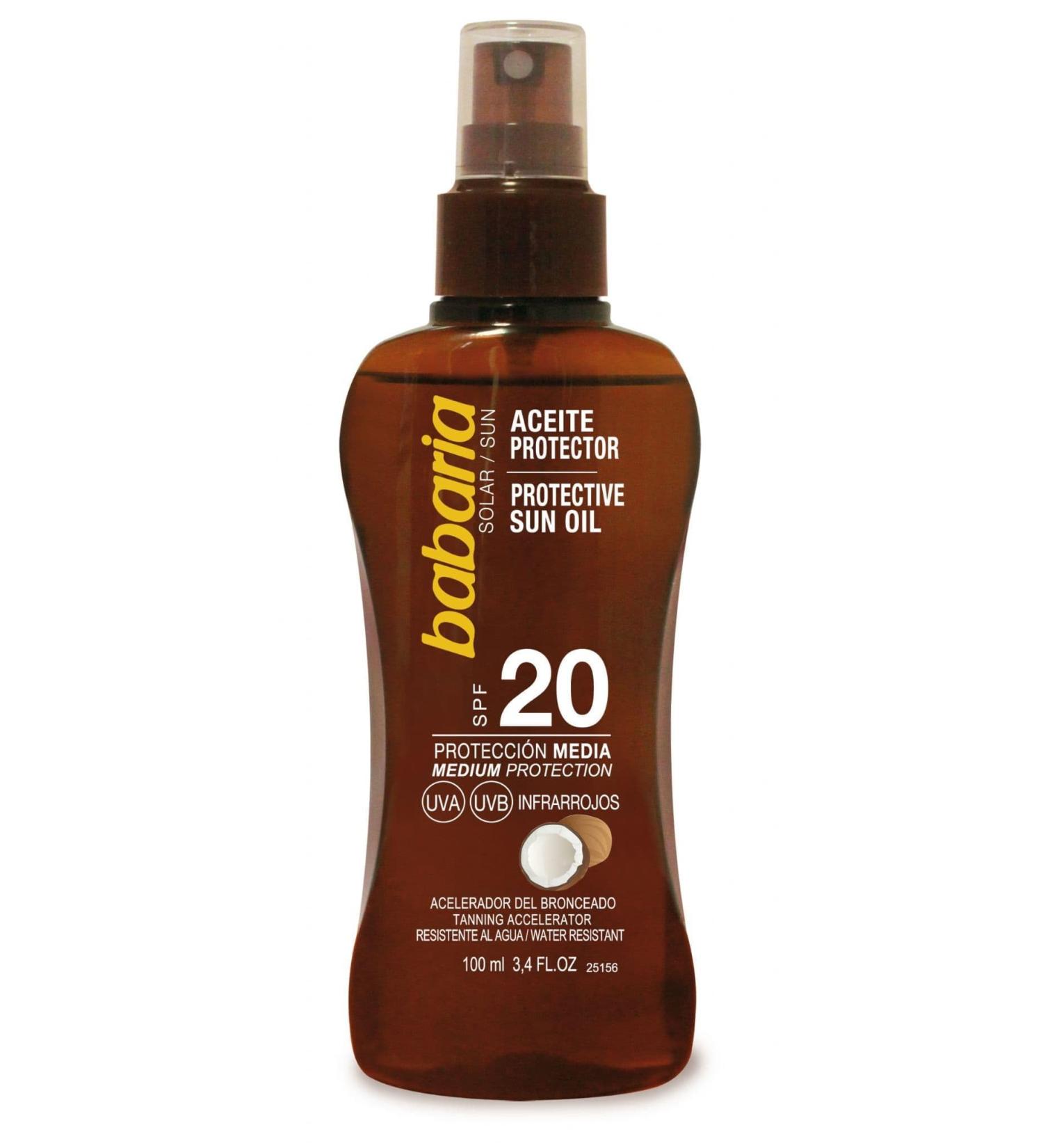 Babaria Coco Solar Protector Oil Spf20 White 100 ml