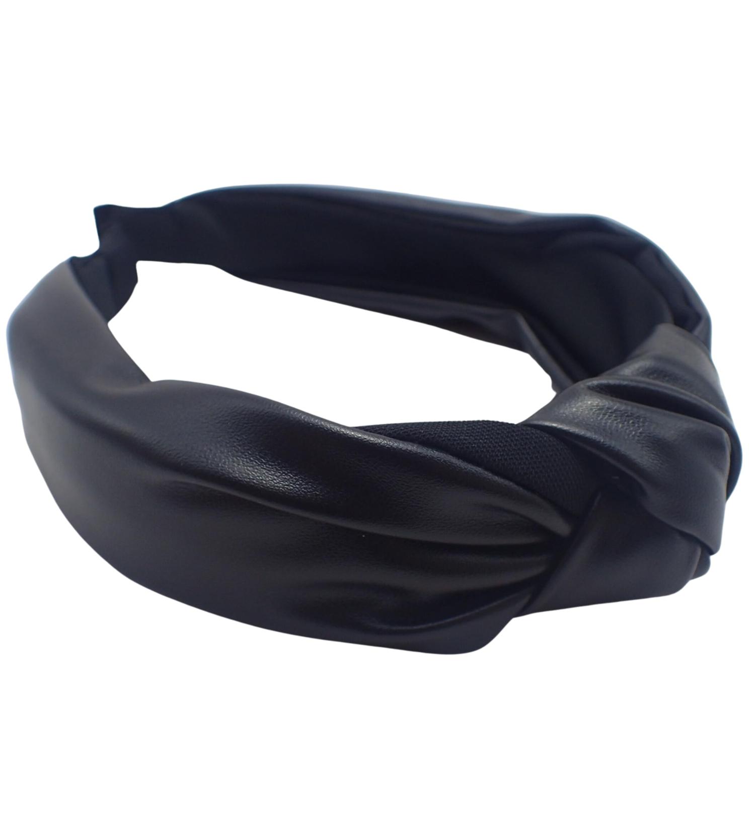 Topkids Accessories Leather-style Knot Alice Bands Adult Women Hair Accessories for Women Hair Bands for Women Thick Headband Womens Headbands Head Bands Adult Women Wide Headbands (Black) - Buy Online on GoSupps.com