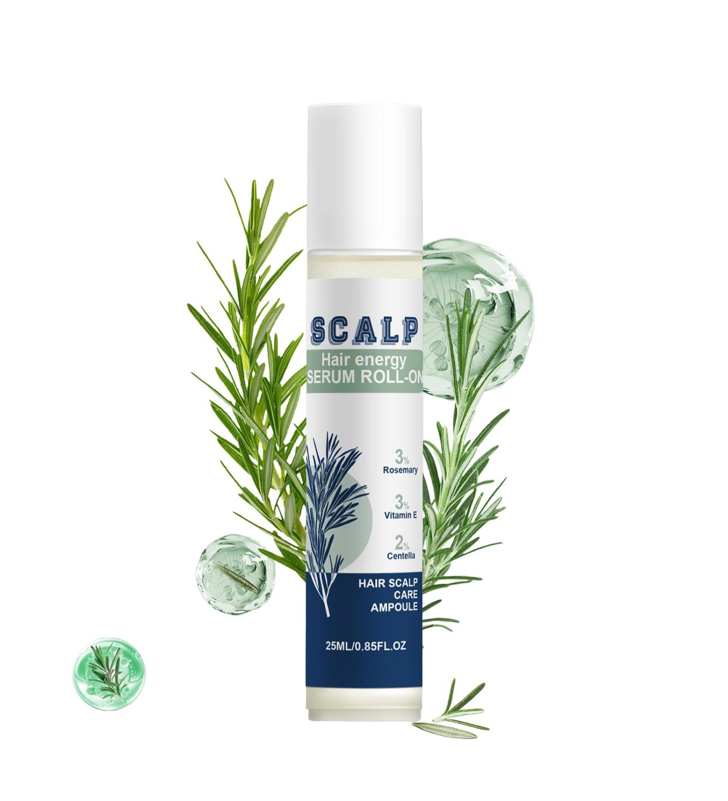 Hair Growth Oil 25ml Root Stimulator Roller - Nourishing Hair Oil | For Women and Men Daily Care Nighttime Shower After-Cut Hair Preparation - Buy Online on GoSupps.com