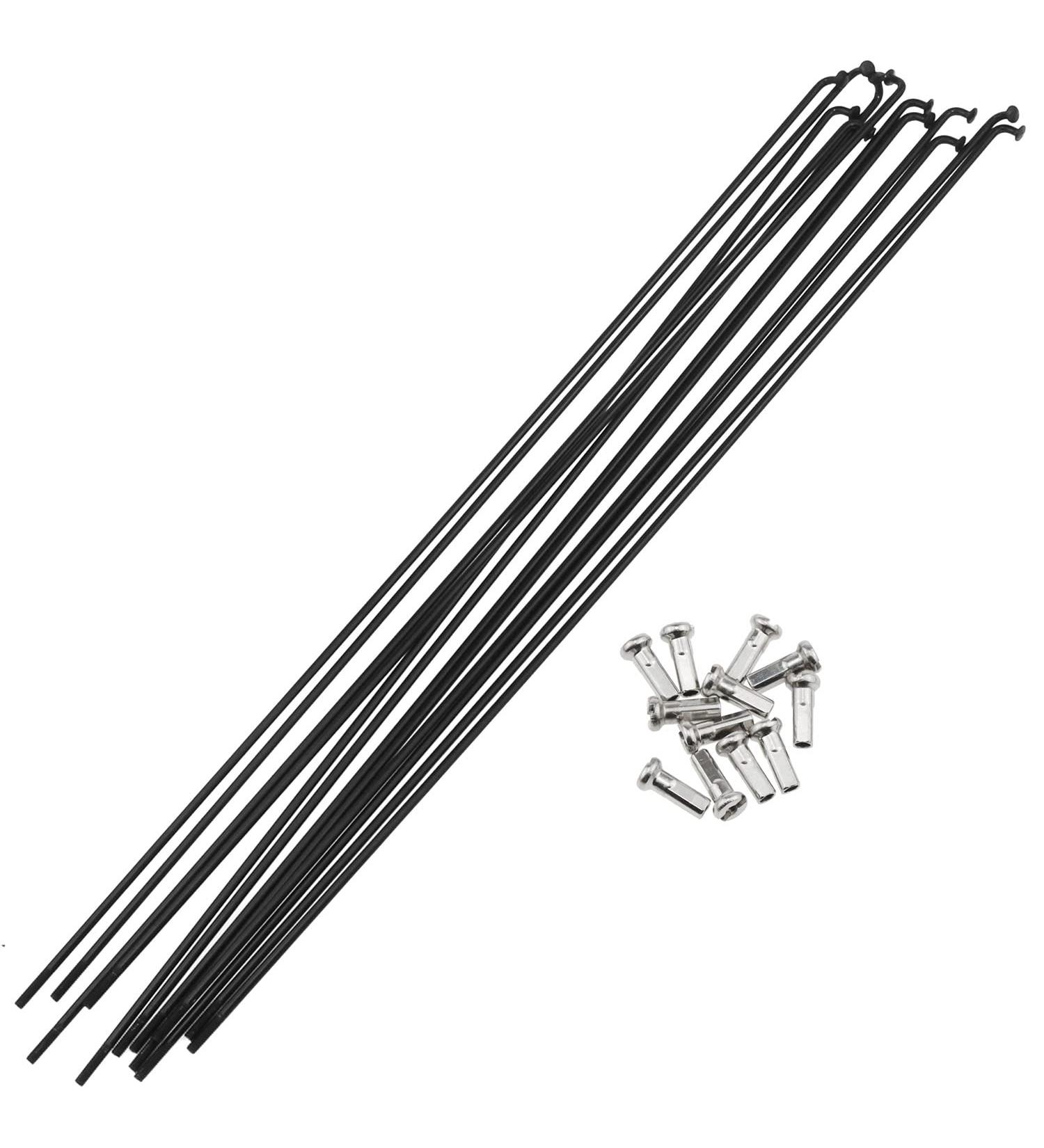 AYLIFU 12 PCS 14G Stainless Steel Spokes 260mm for Mountain and Road Bikes - Includes 12mm Spoke Caps - Buy Online on GoSupps.com