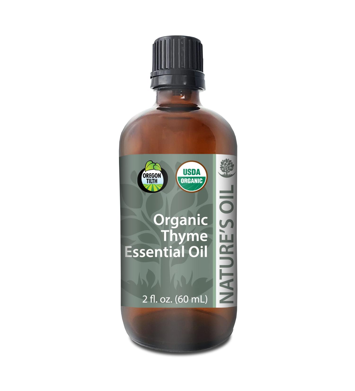 Best Thyme Essential Oil Pure Certified Organic Therapeutic Grade 60ml - Buy Online on GoSupps.com