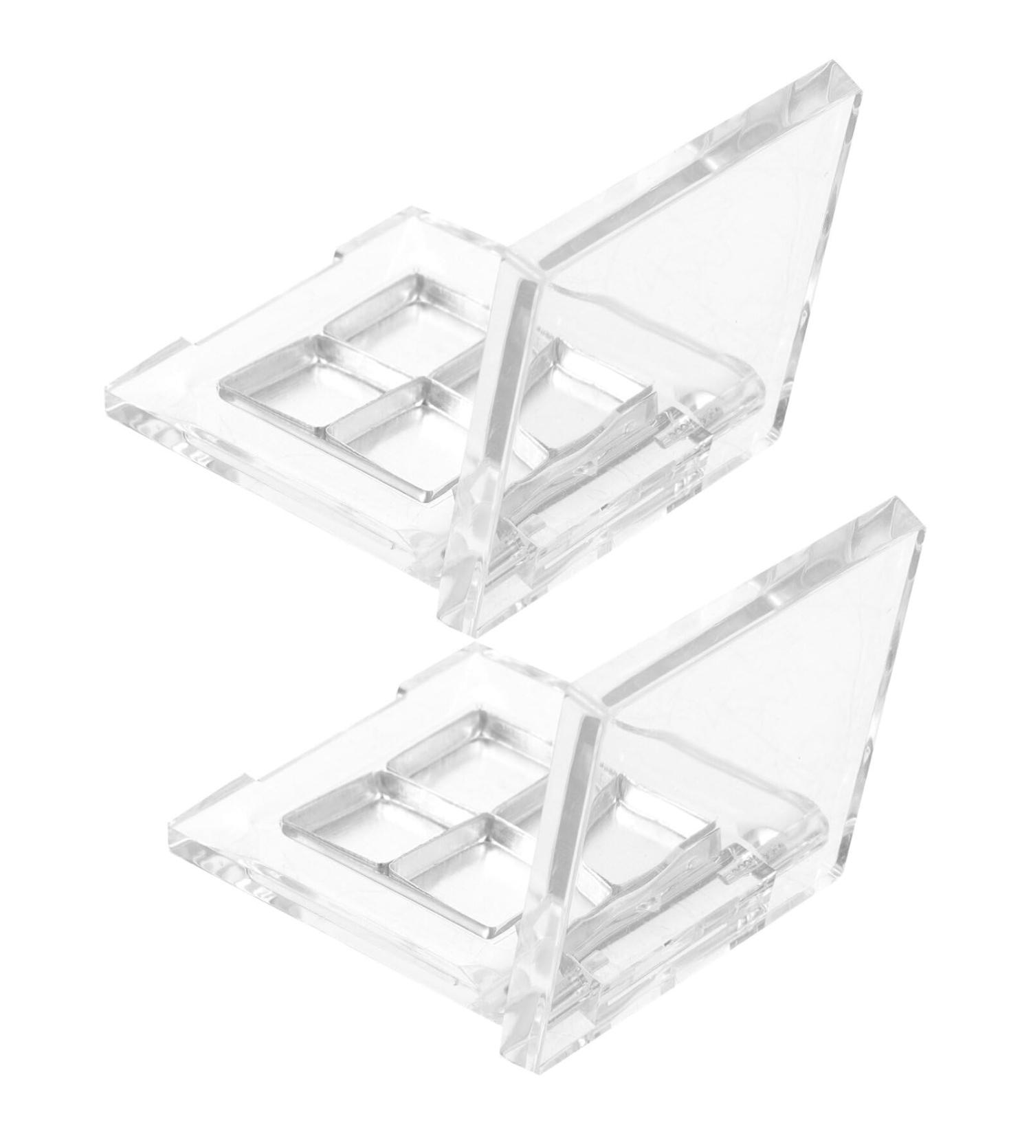 Mobestech 2 Sets Eyeshadow Eye Shadow Makeup Pallet Organizer Small Cosmetic Pans Acrylic Holiday Necessities