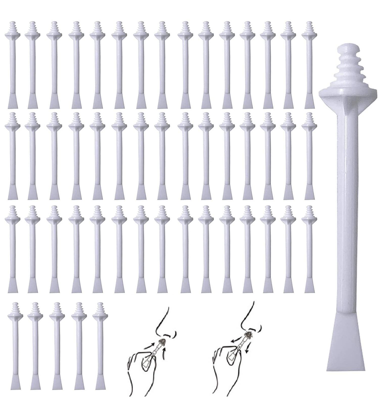 50 Pieces Nose Wax Sticks Applicators - Plastic Nose Wax Strips for Cleaning Nostrils - International Shipping Available - Buy Online on GoSupps.com