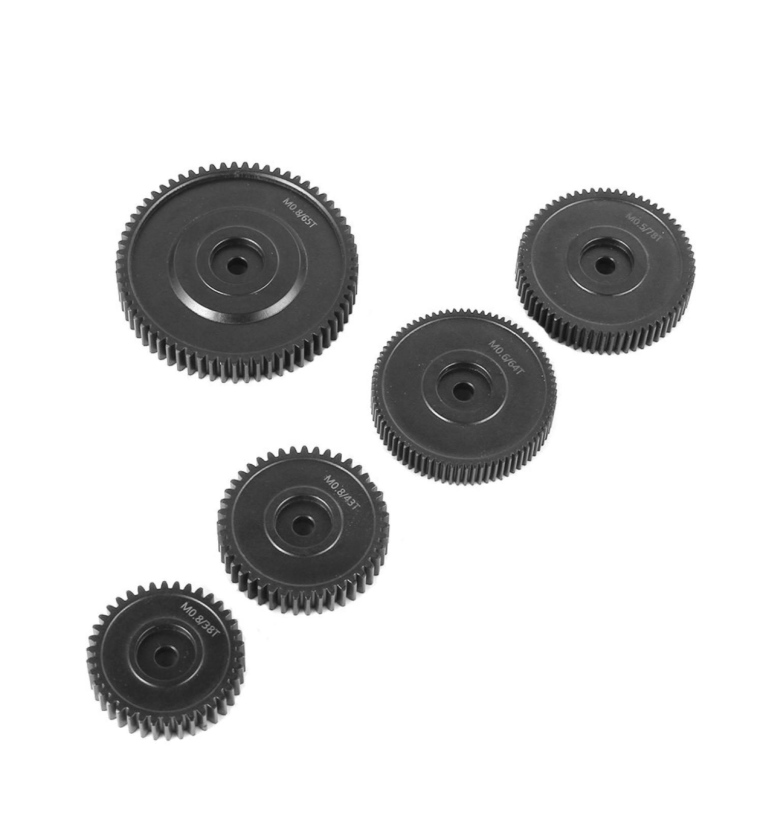 FOTGA Set of 5 Pitch Gears for DP500 III Follow Focus | 0.5 78T, 0.6 64T, 0.8 38T, 43T, 65T - Buy Online on GoSupps.com