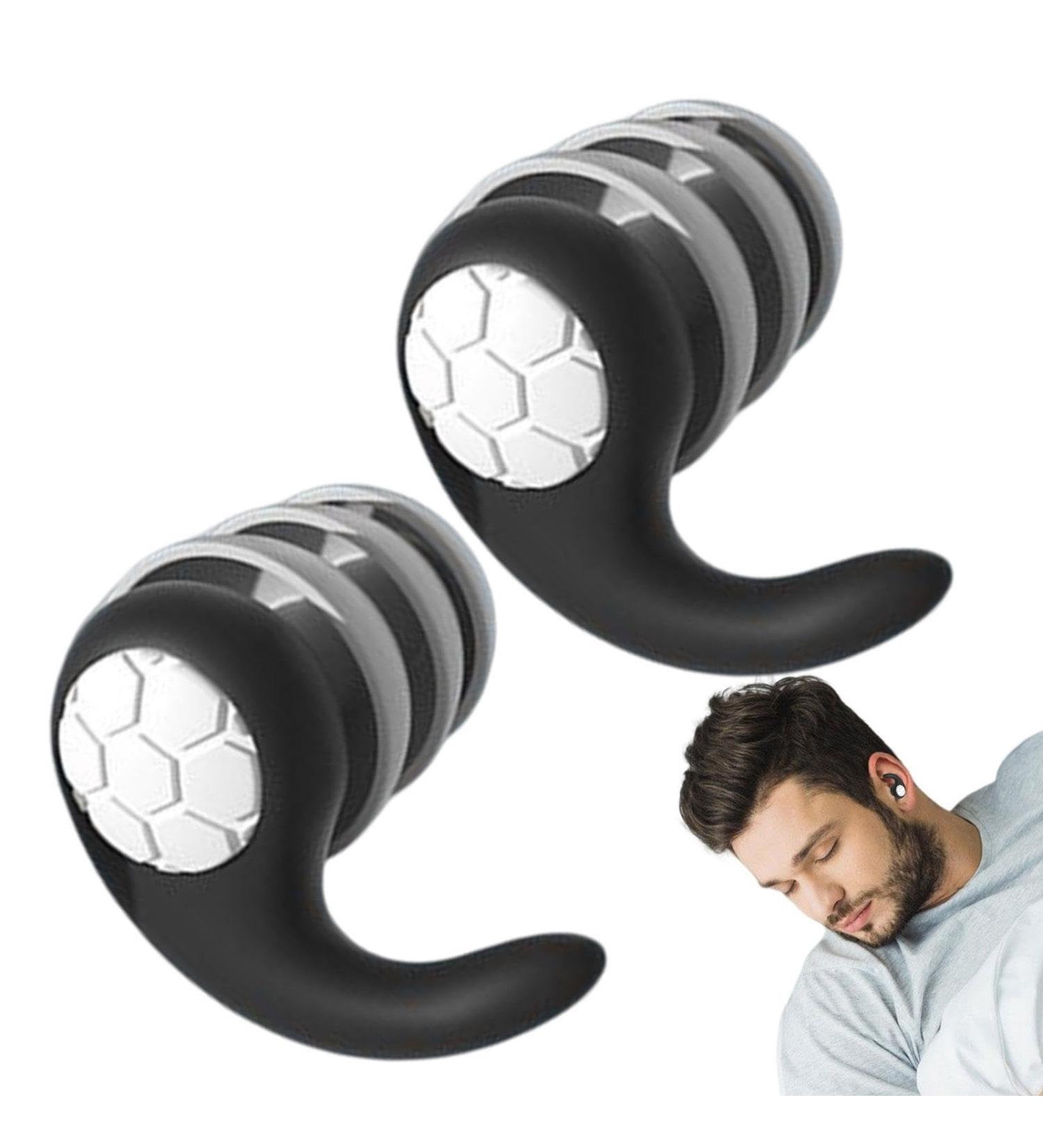 Noise Canceling Earplugs Ear Plugs for Sleep Swimming Earplugs Silicone Ear Plugs for Sleeping Three Layers Waterproof Silicone Reusable Hearing Protection with Box for Noise Sensitivity Black - Buy Online on GoSupps.com